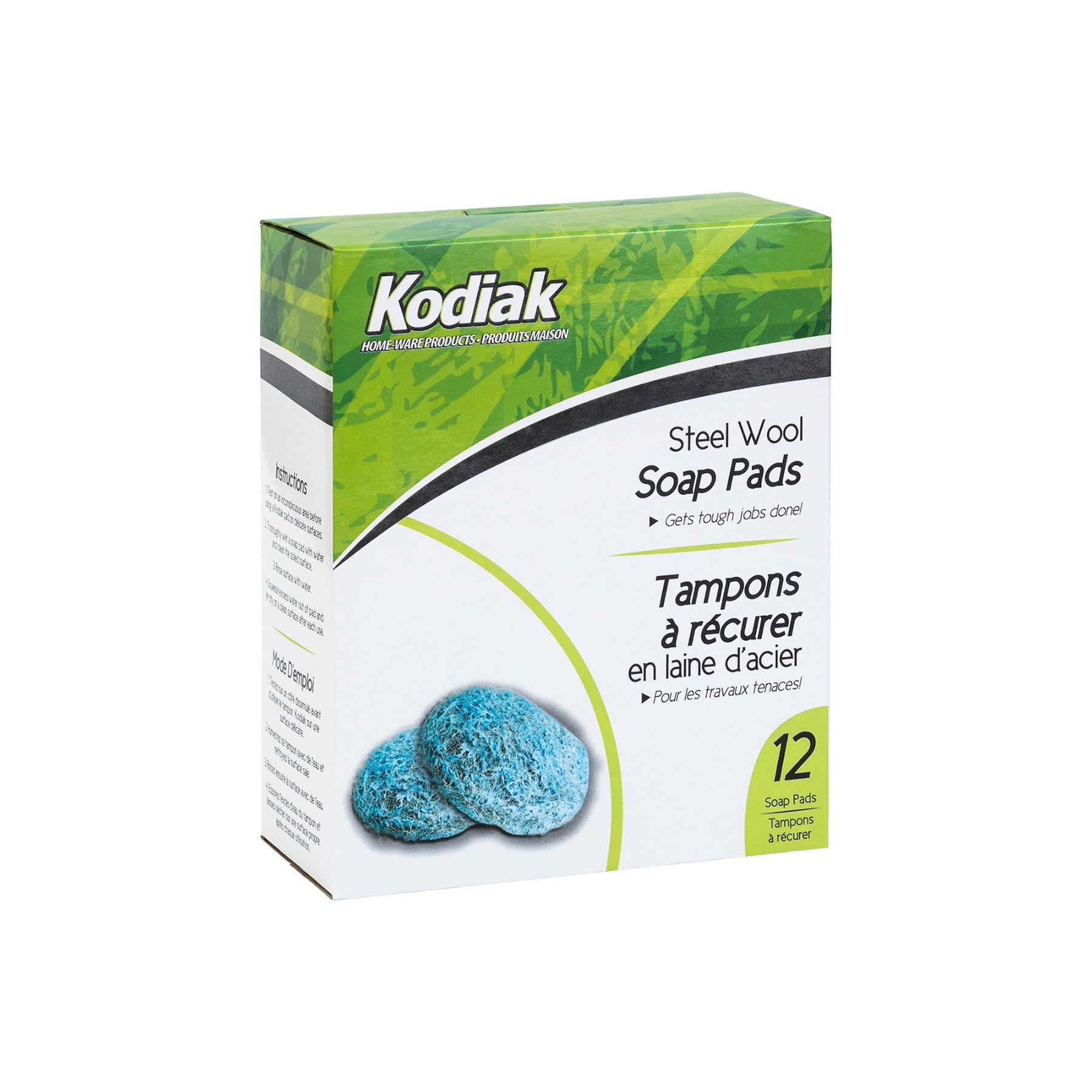Kodiak 12 Steel Wool Soap Pads