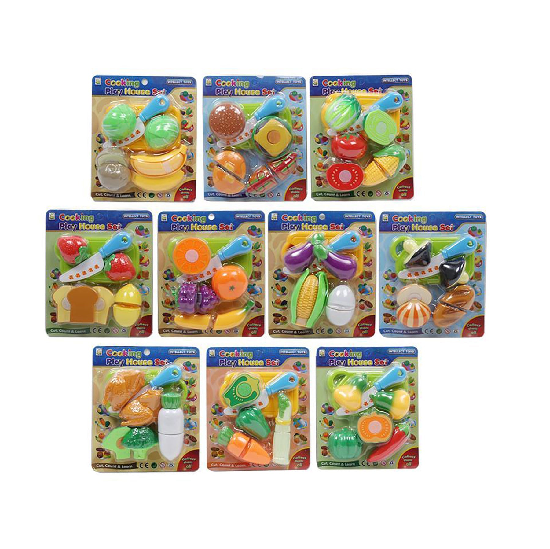 Cooking Play House Set Plastic 8.2x6.75in Card