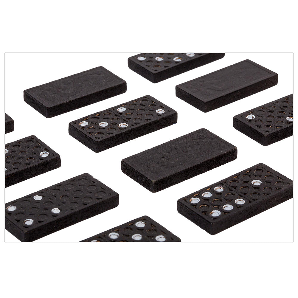 Dominoes 5.75x2x1.25in Wooden Box