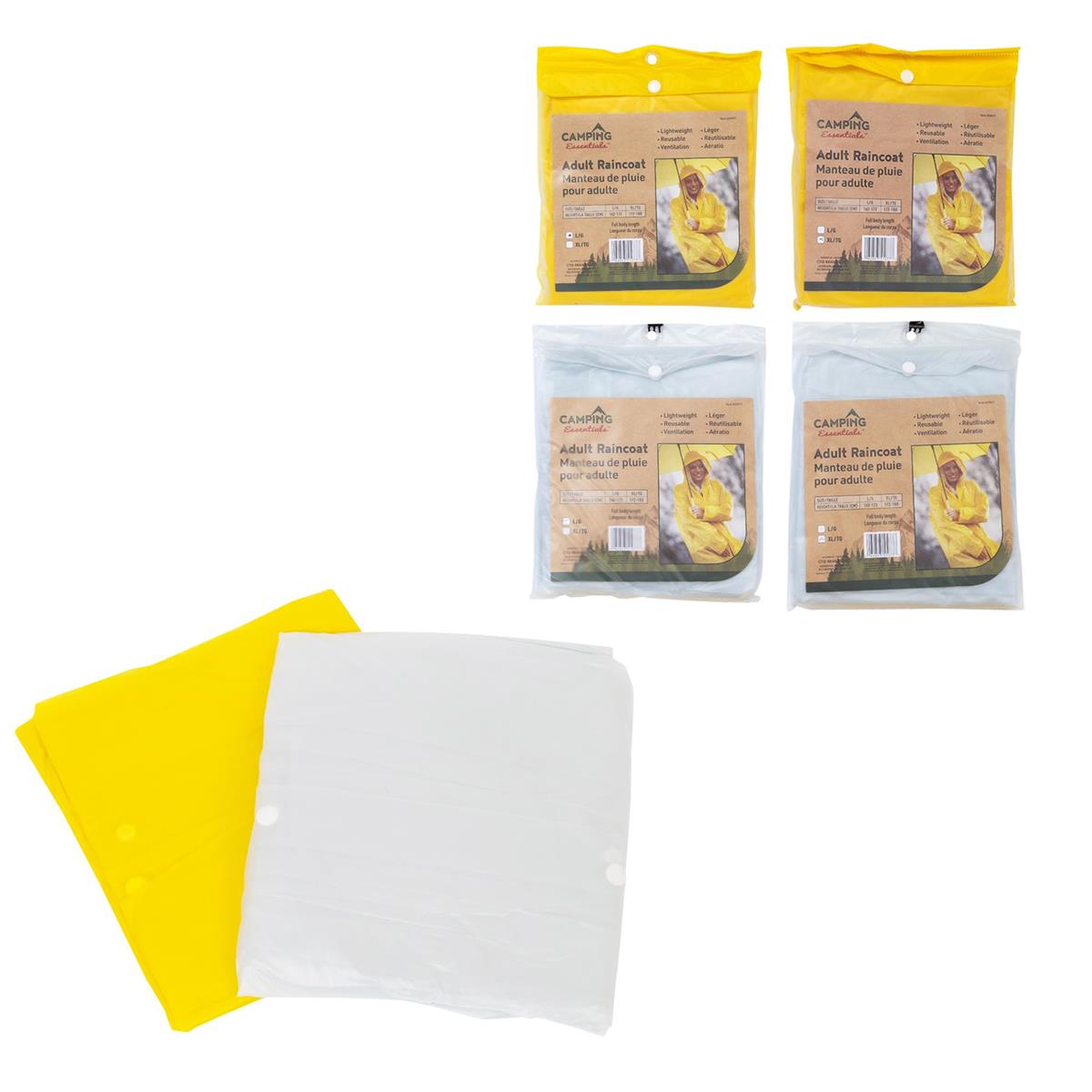 Camping Essentials Adult Durable PVC Raincoat