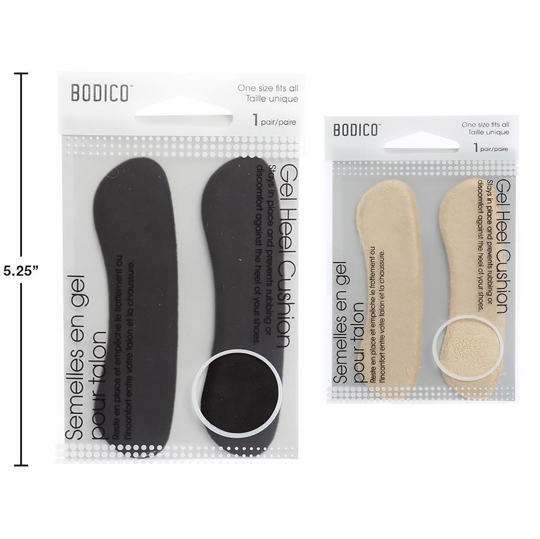 Bodico 1 Pair Heel Gel Cushions 4x1in each