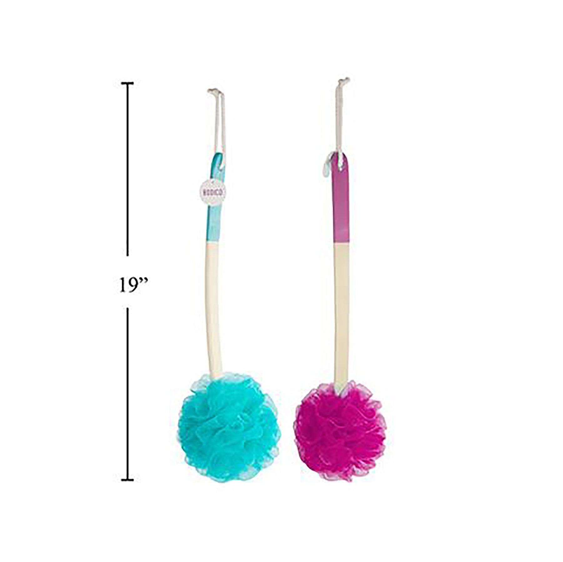 Bodico Wooden Bath Sponge with Handle 17.5in