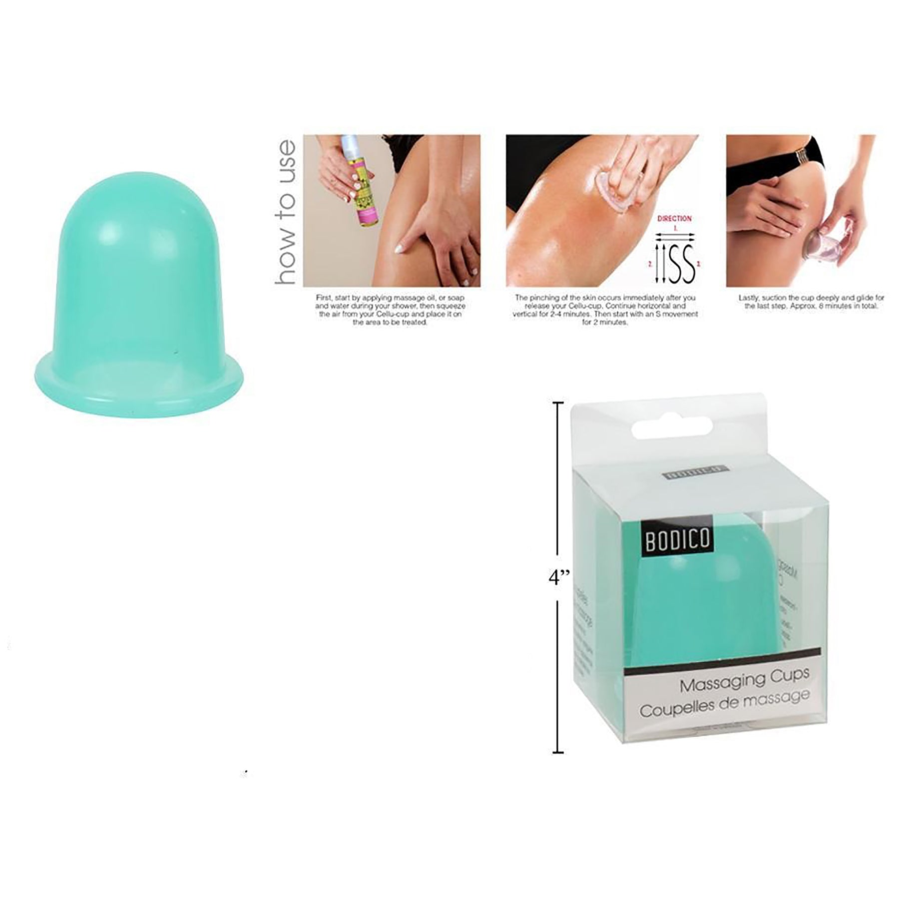 Bodico Massaging Cup 2.25x2in