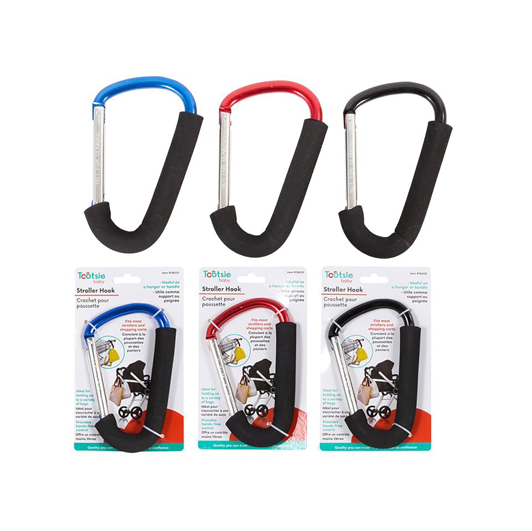 Tootsie Baby Handy Stroller Metal Hook 6.3x3.5in