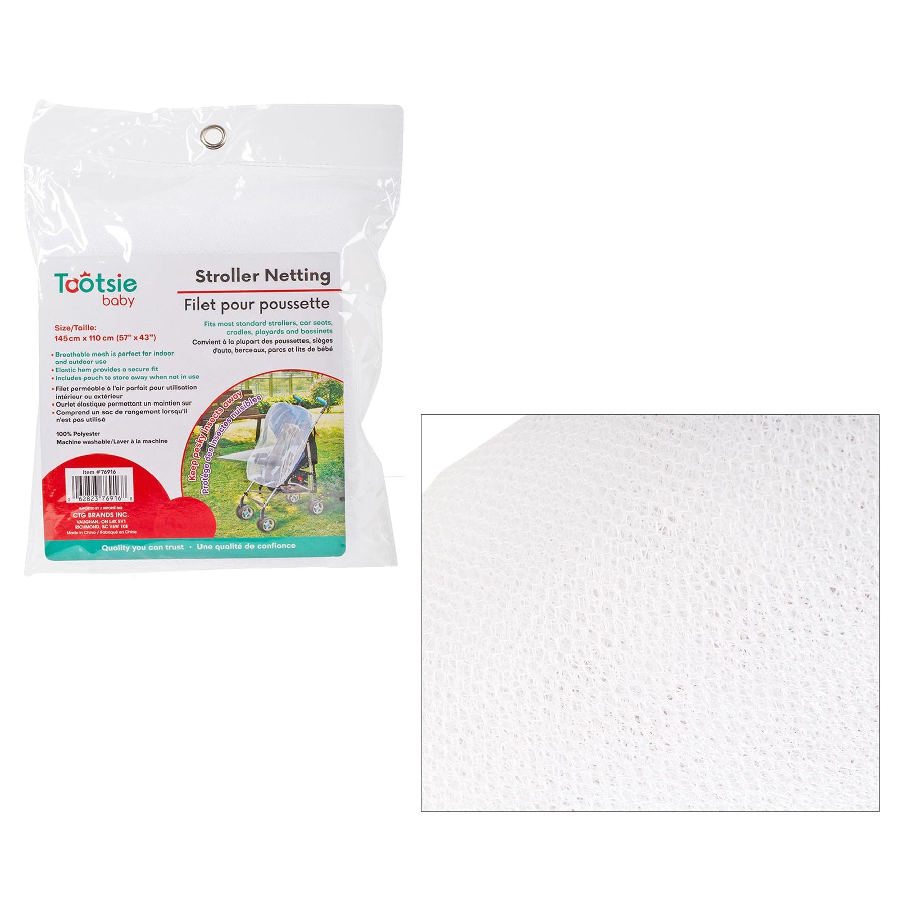 Tootsie Baby Mosquito Net Cover 100% Polyester 57x43in