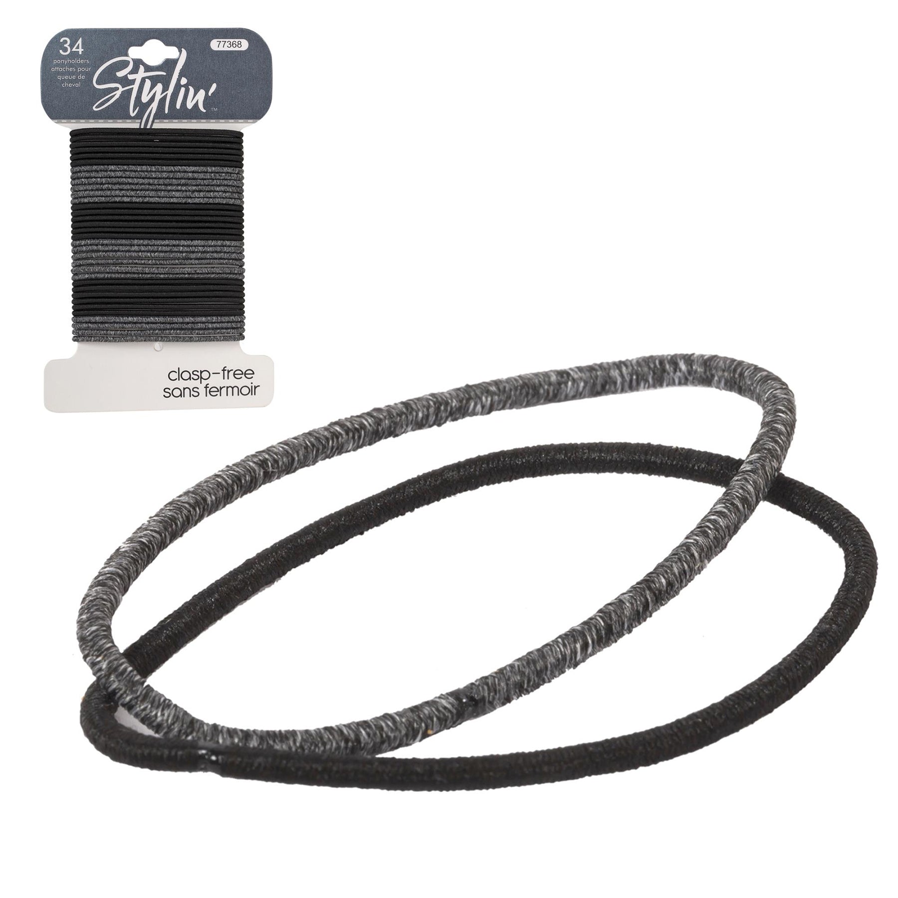 Stylin 34 Ponyholders Solid Black and Heathered