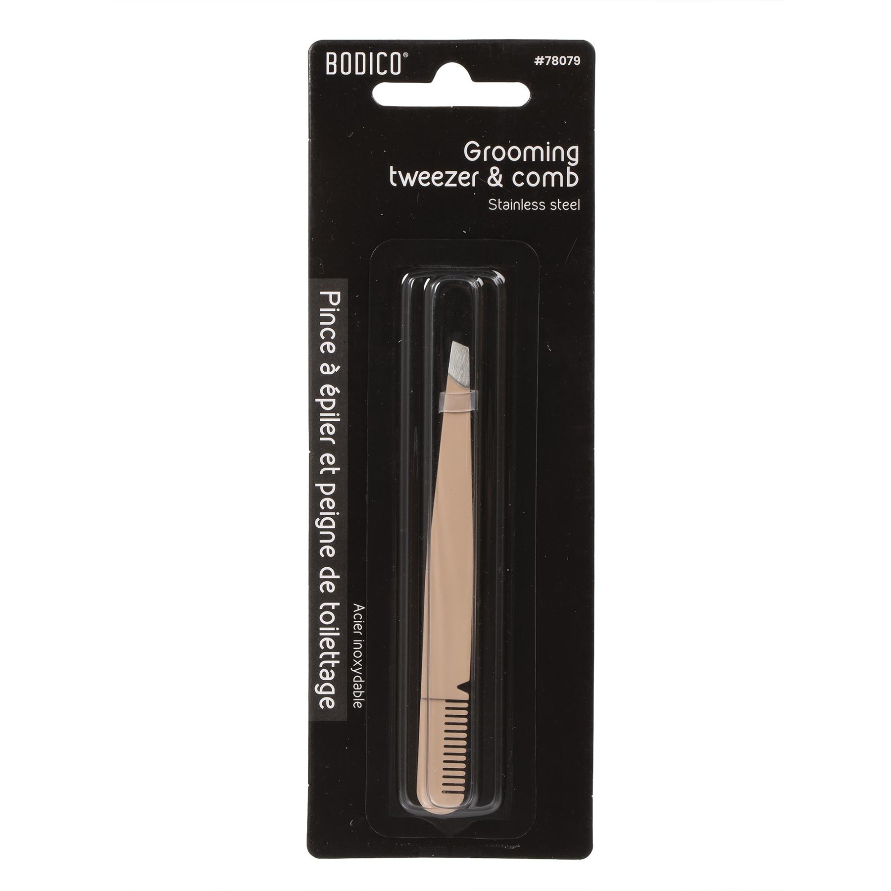 Bodico Tweezer with Grooming Comb 3.9in