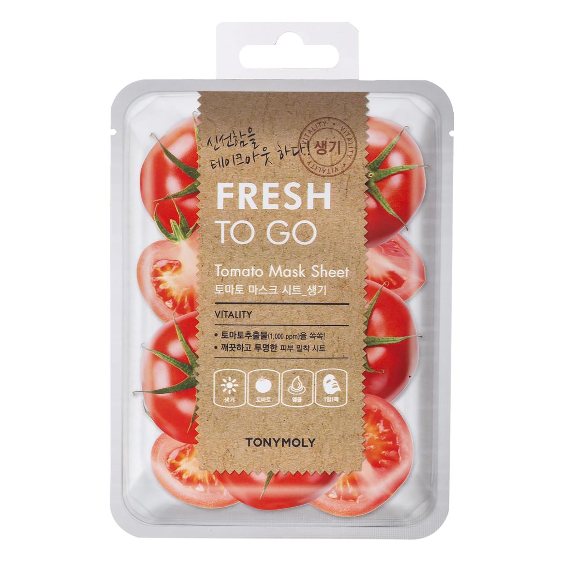 Tonymoly Fresh to Go Tomato Sheet Mask Vitality
