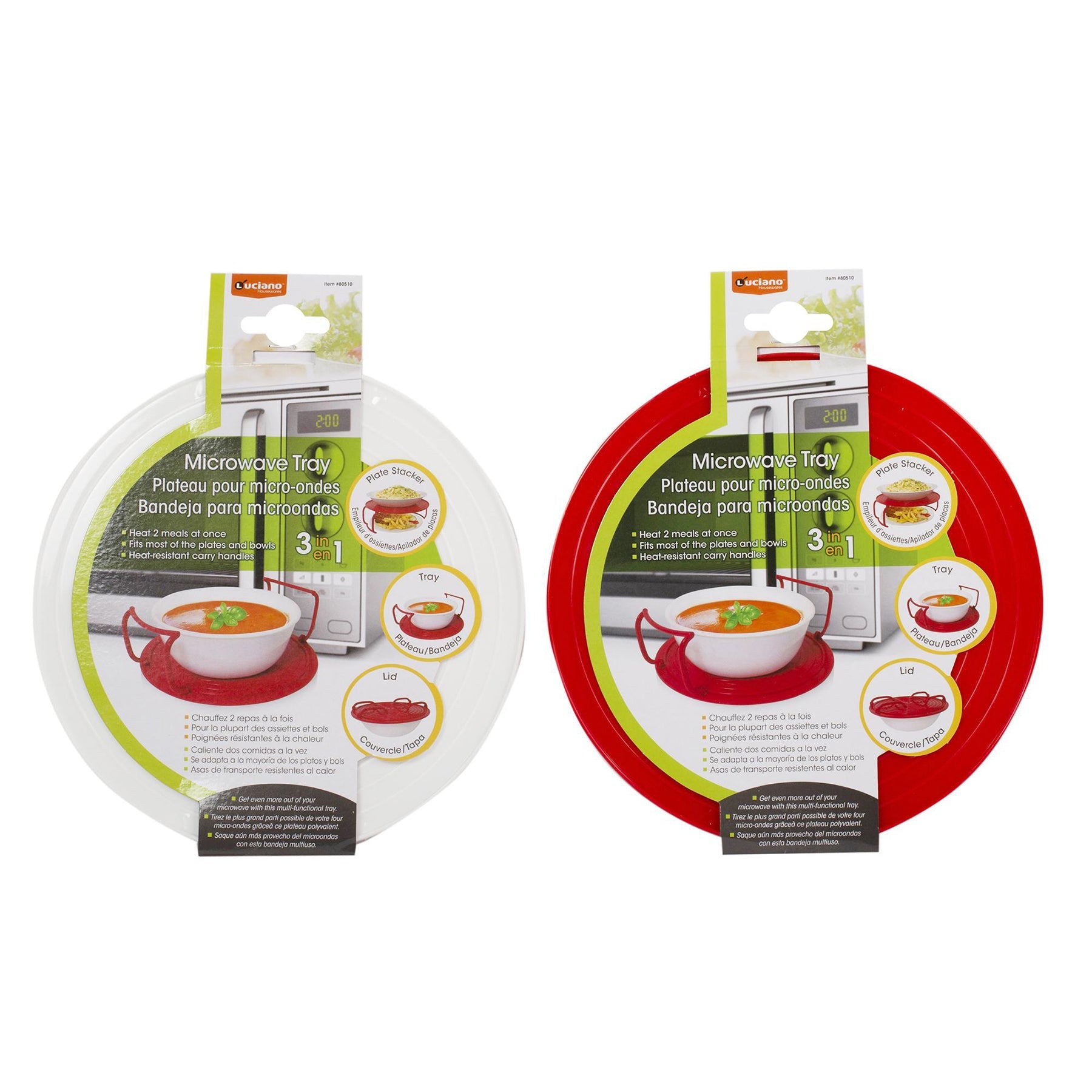 Luciano Microwave Tray 3 in 1 9.25in dia.