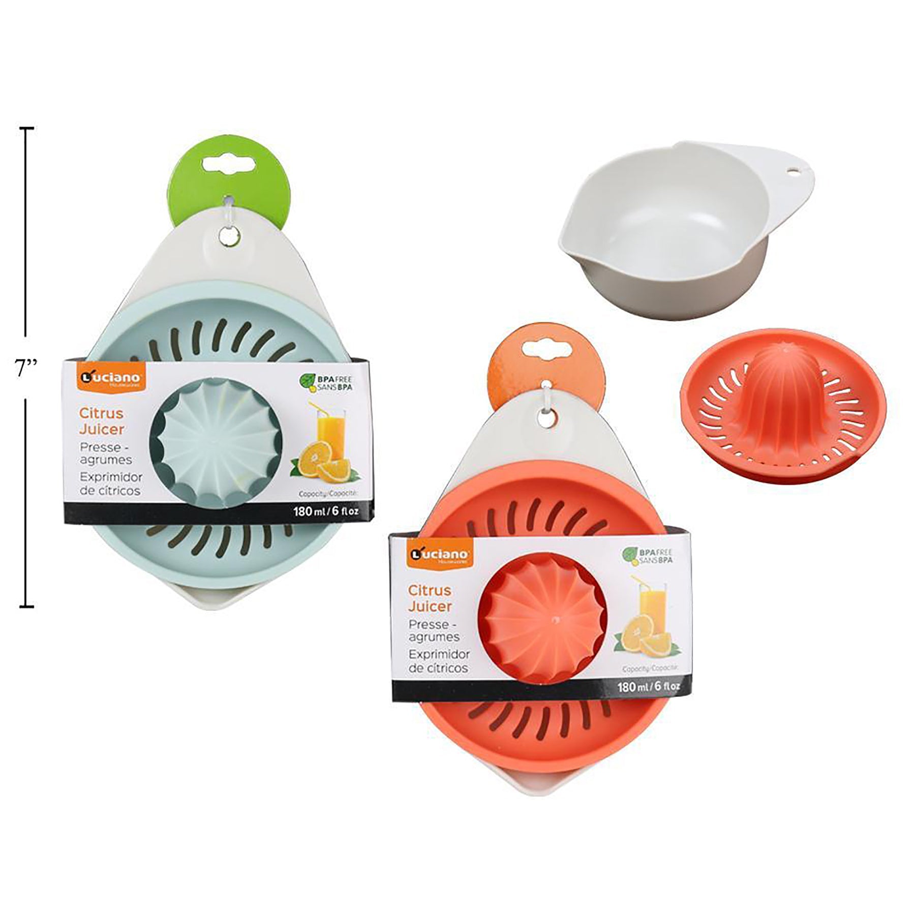 Luciano Citrus Juicer Plastic 6oz 5.8x4x3.5in