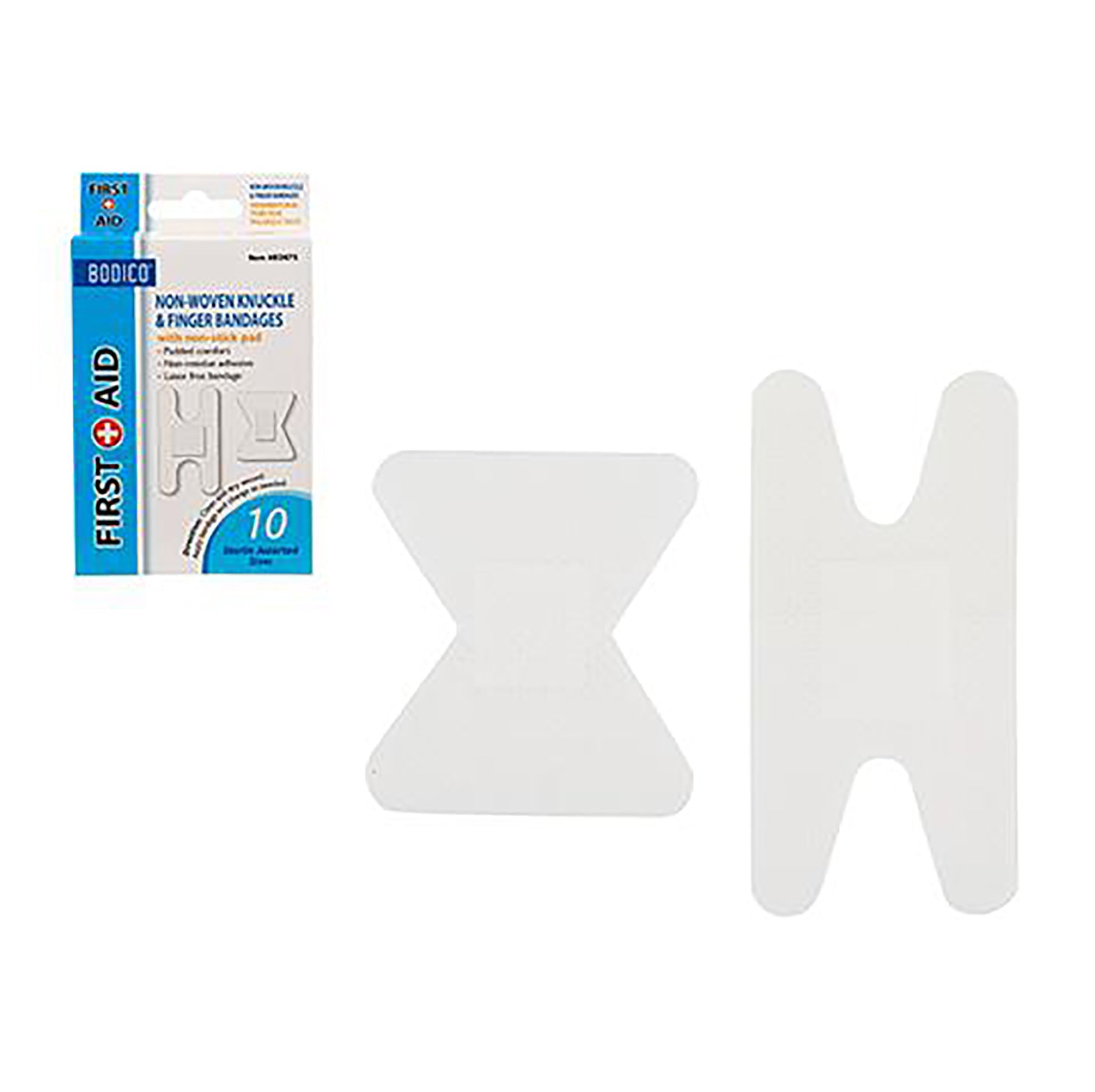 Bodico 10 Non-woven Knuckle and Finger Bandages Assorted Sizes