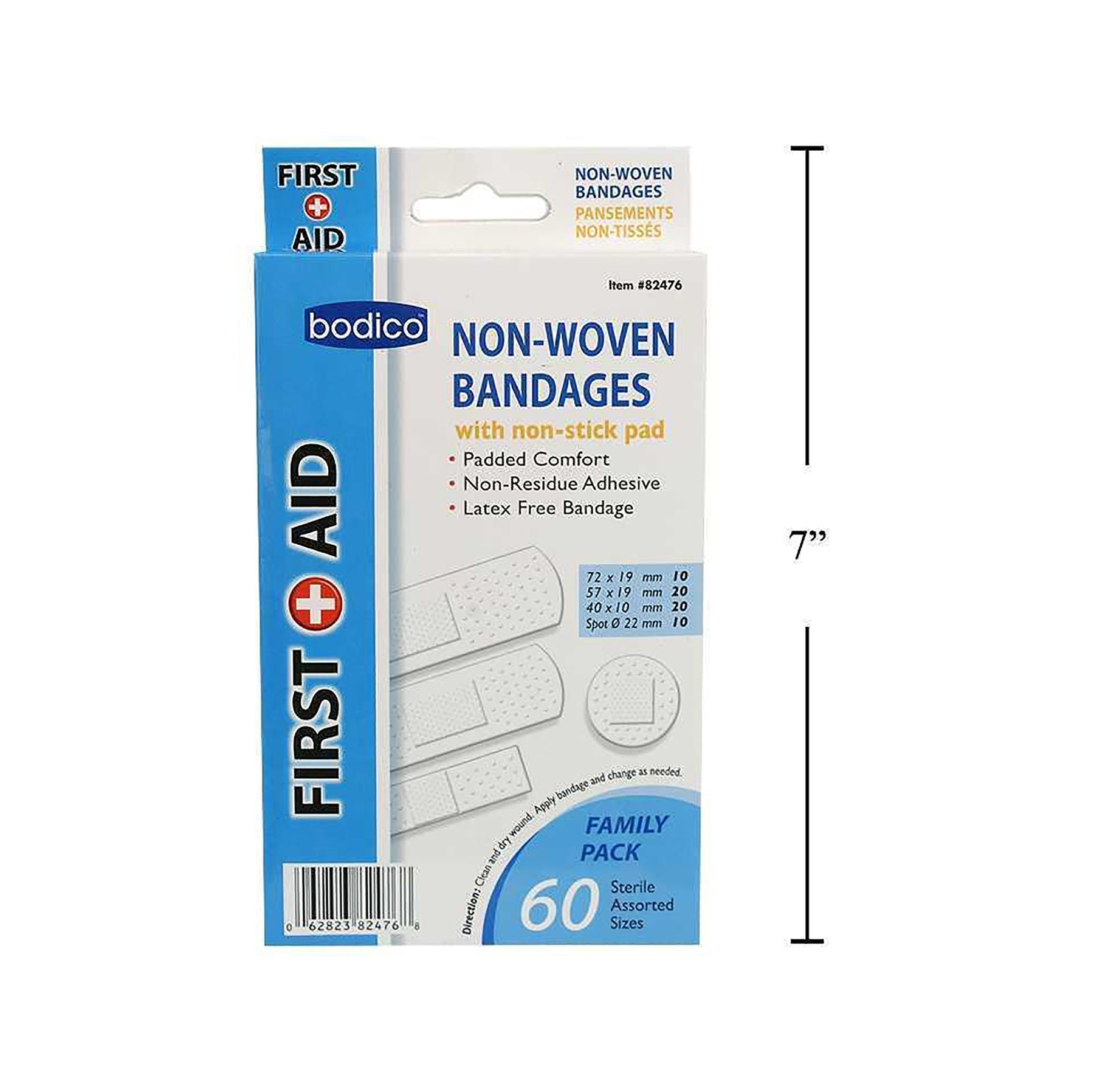 Bodico 60 Non-woven Bandages Assorted Sizes