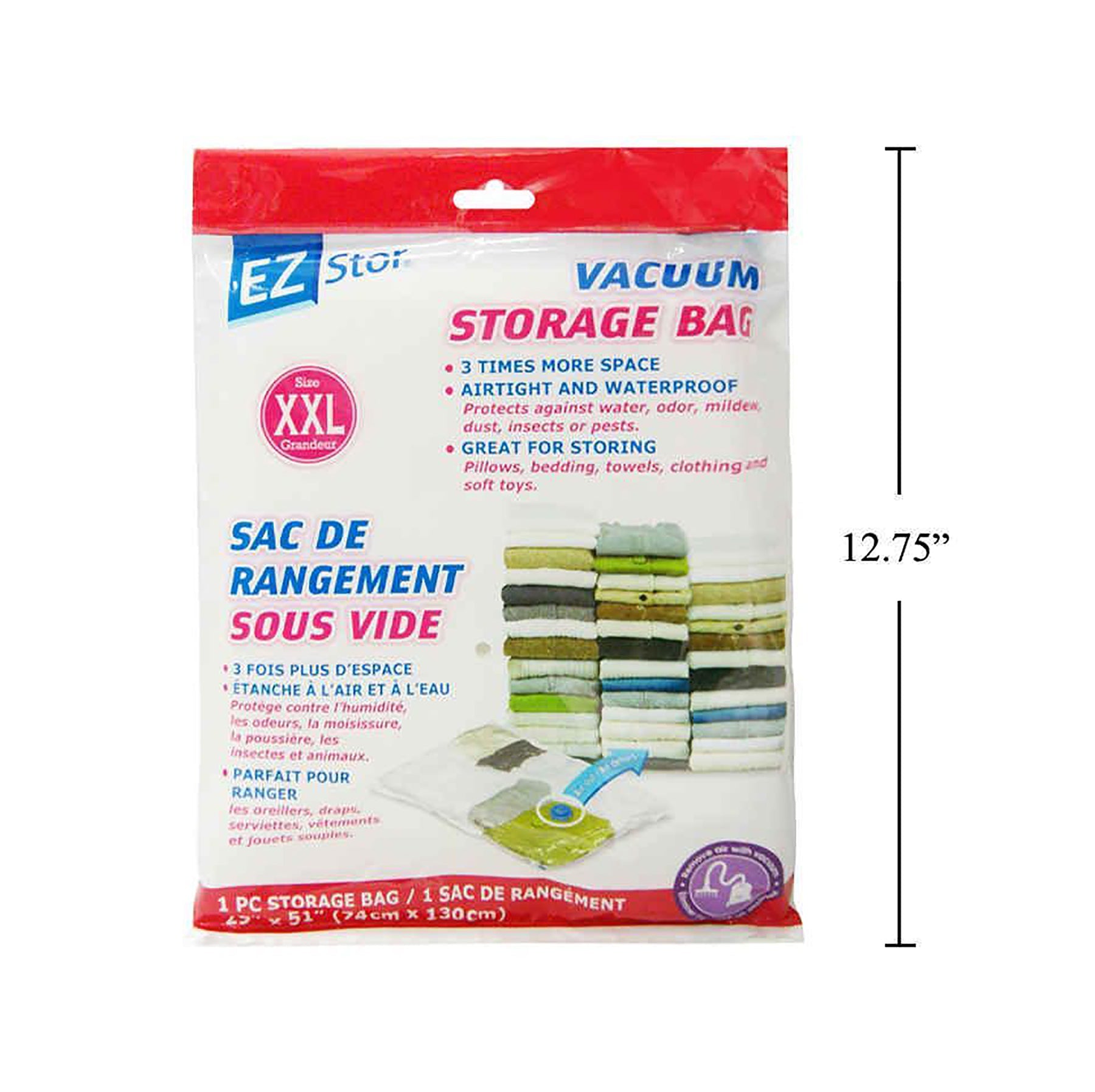 EZ-Stor Vaccum Storage Plastic Bag 29x51in