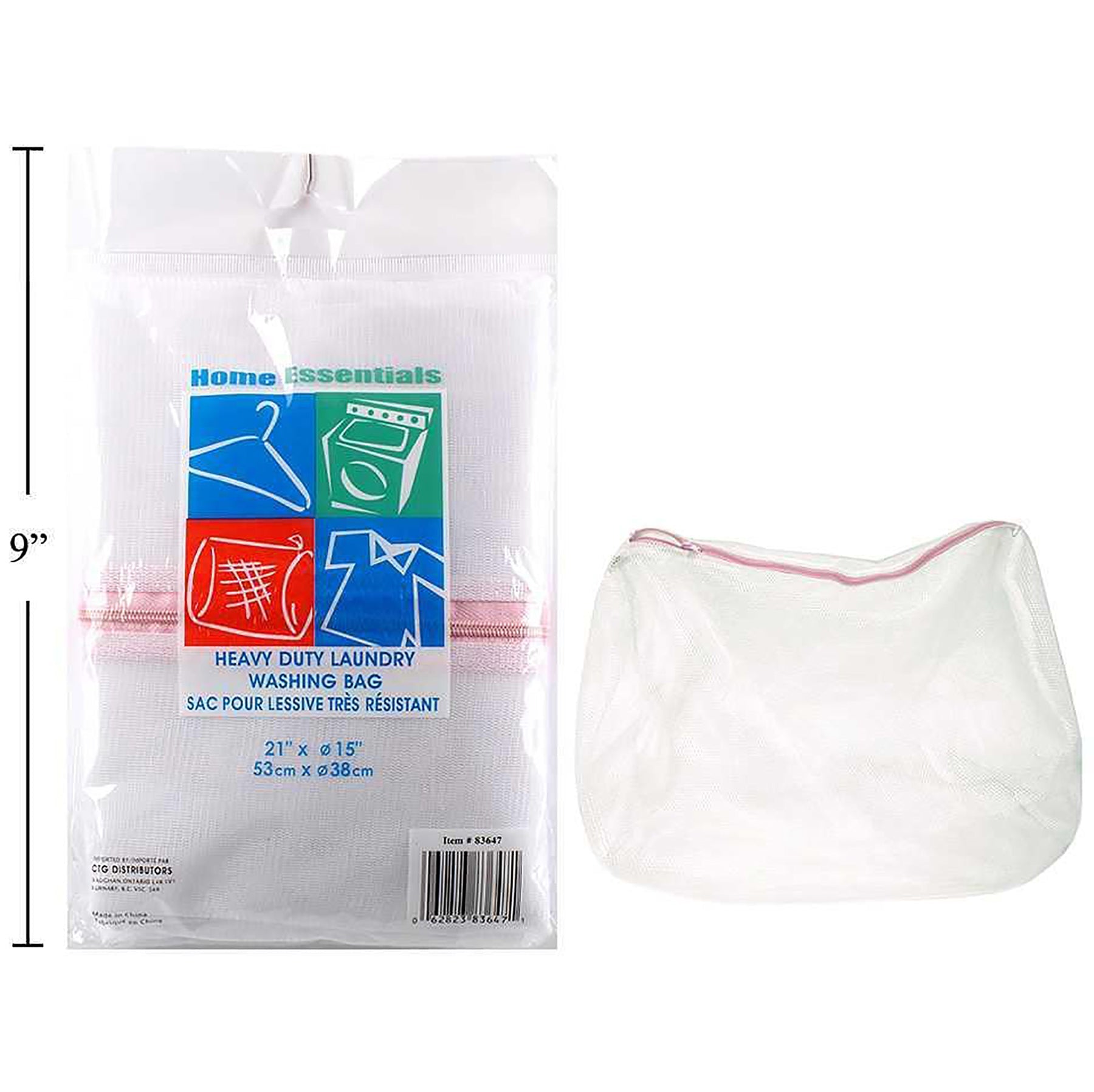 Home Essentials Washing Bag Heavy Duty 15in dia x21in