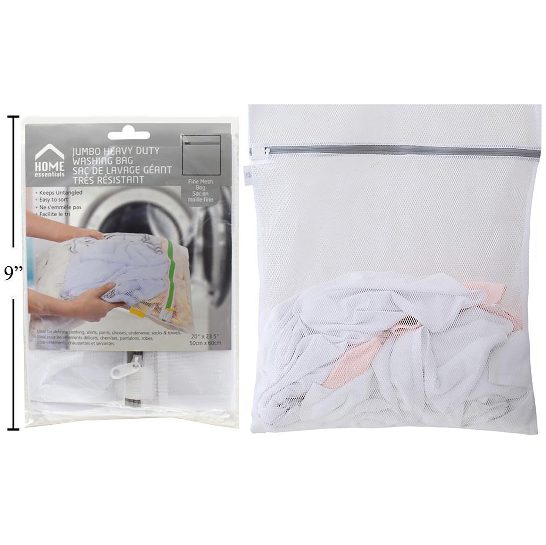 Home Essentials Washing Bag Heavy Duty Jumbo 20x23.5in