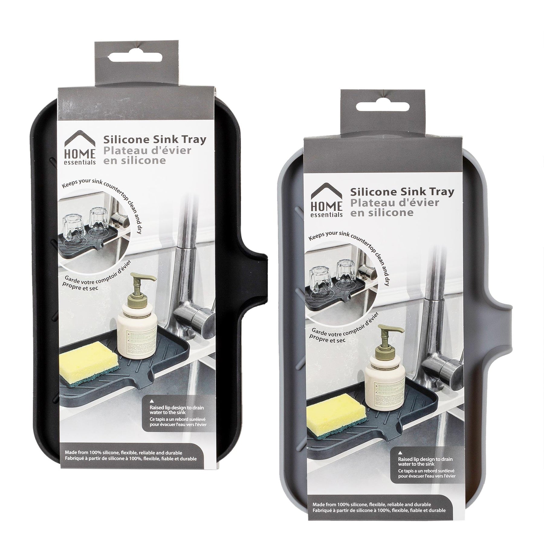 Home Essentials Sink Tray Silicone 9.6x5.1x0.5in