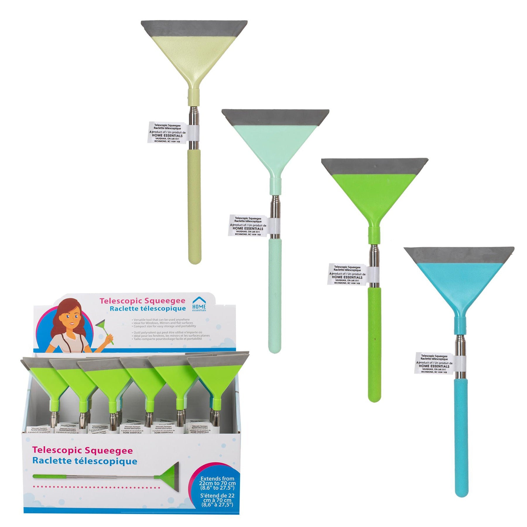 Home Essentials Telescopic Squeegee 8.6in to 27.5in