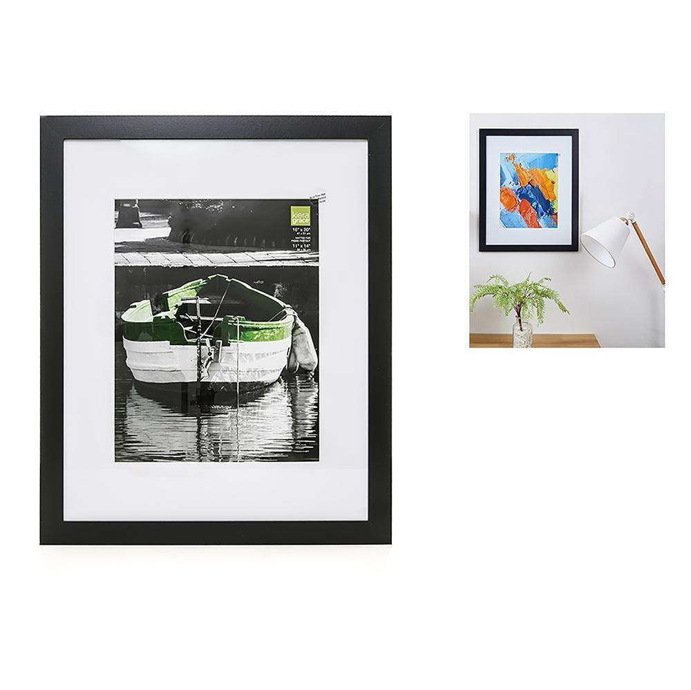 Langford 16X20In (For 11X14) Frame Wood, Black - Dollar Max Depot