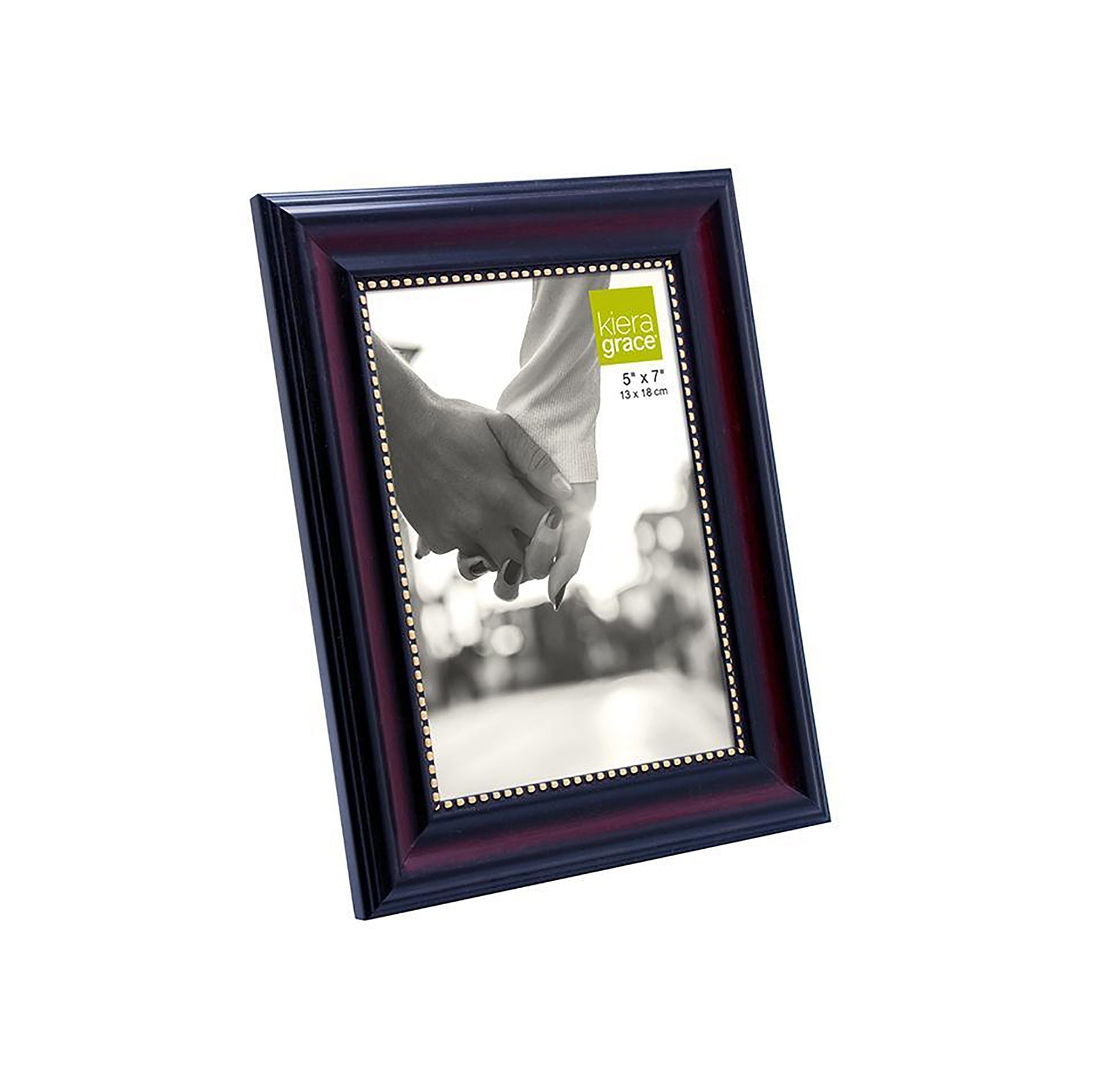 KG Lucy Dark Brown Wood Frame with Gold Beading 5x7in