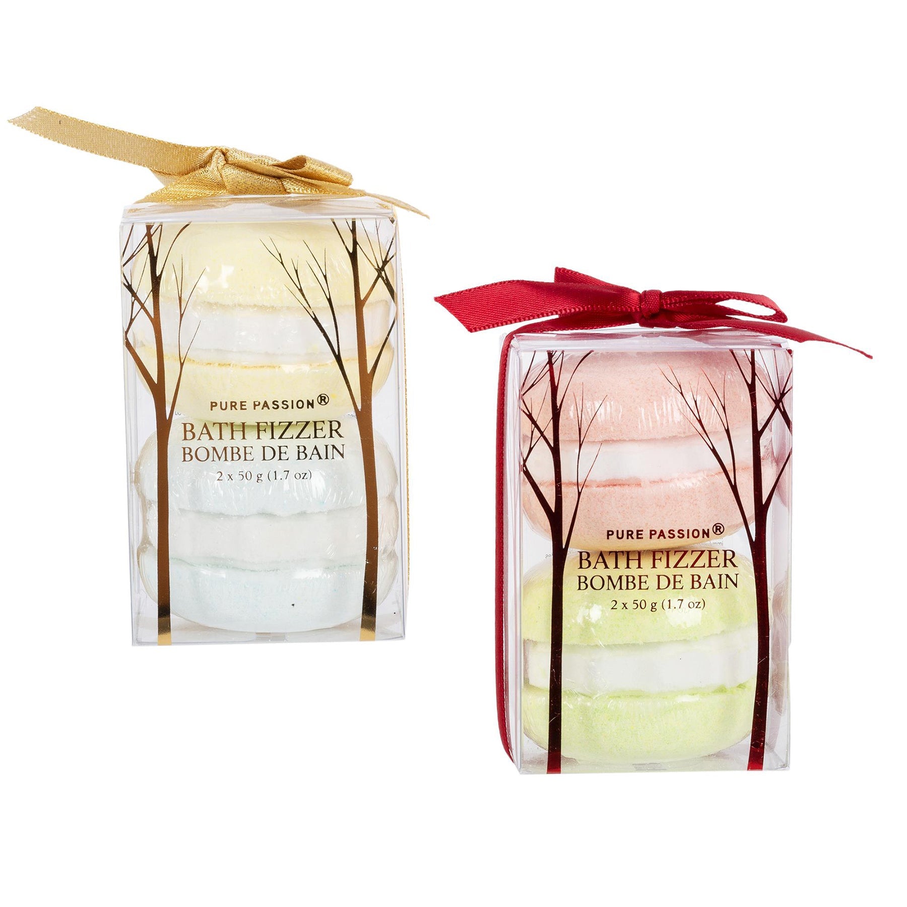 Pure Passion 2 Macarons Bath Fizzers 1.7oz