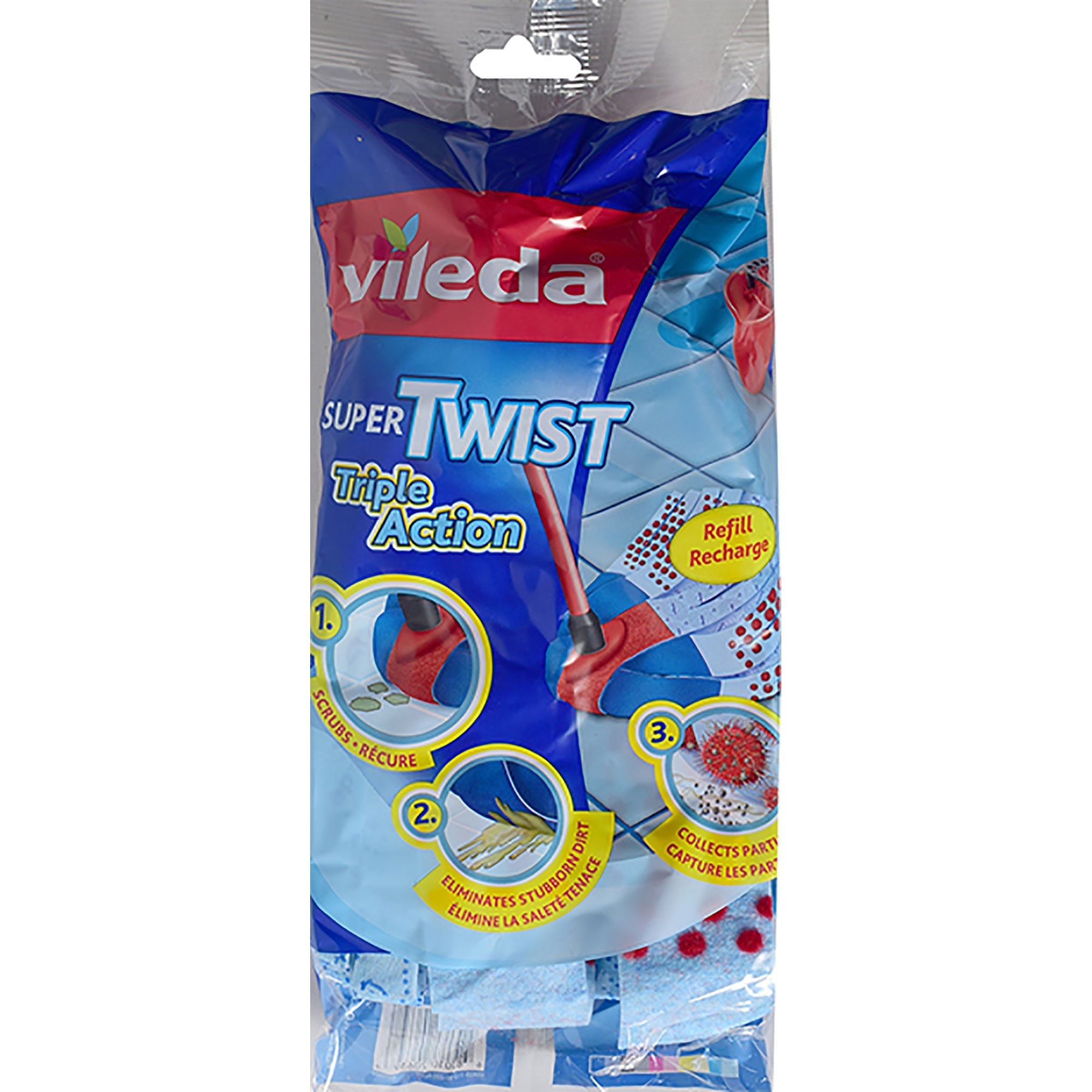 Vileda Refill Super-twist Mop - Triple Action 9.5in
