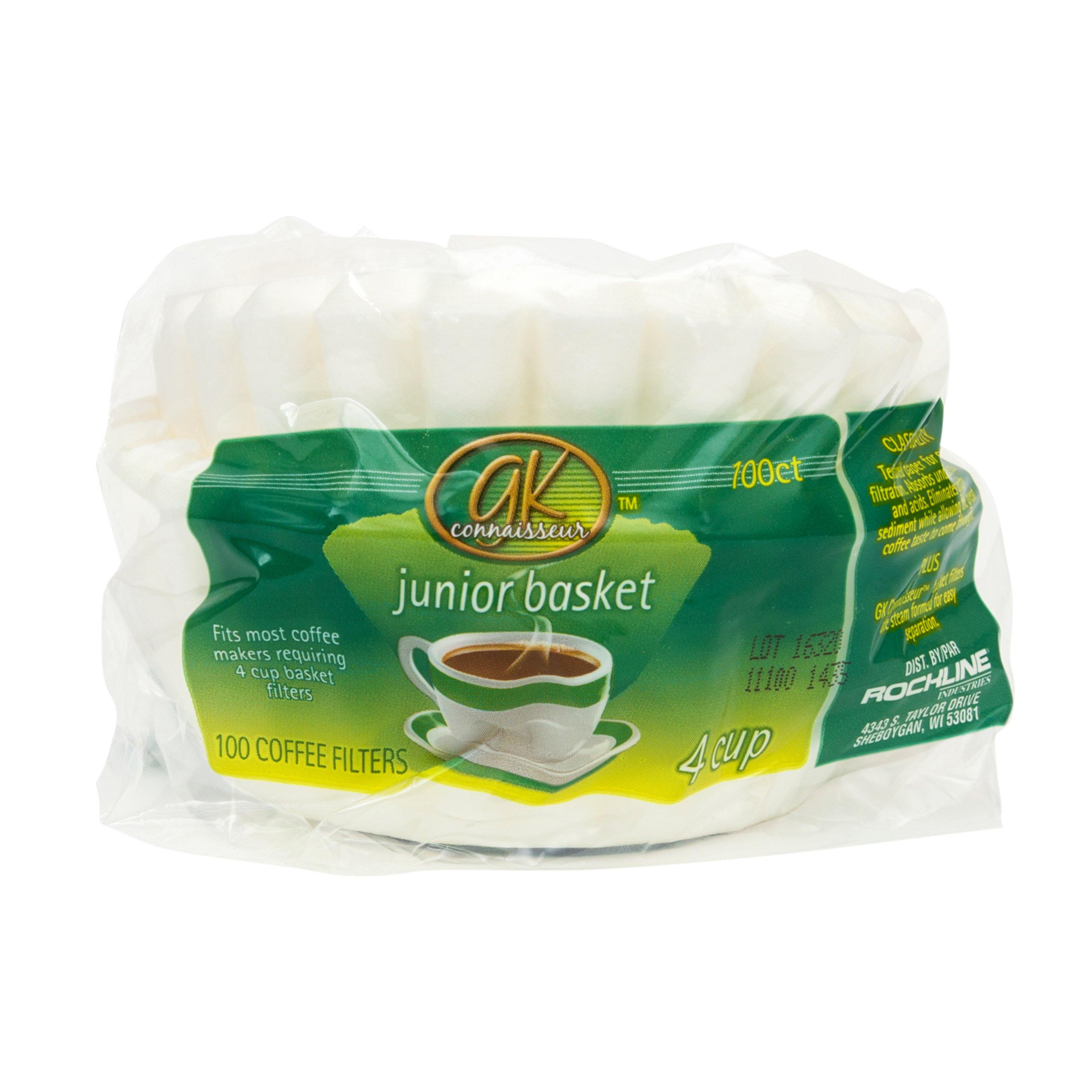 100 Basket Coffee Filters In Poly Bag. For 4 Cups Of Coffee. Fits Most Coffee Machines - Dollar Max Dépôt
