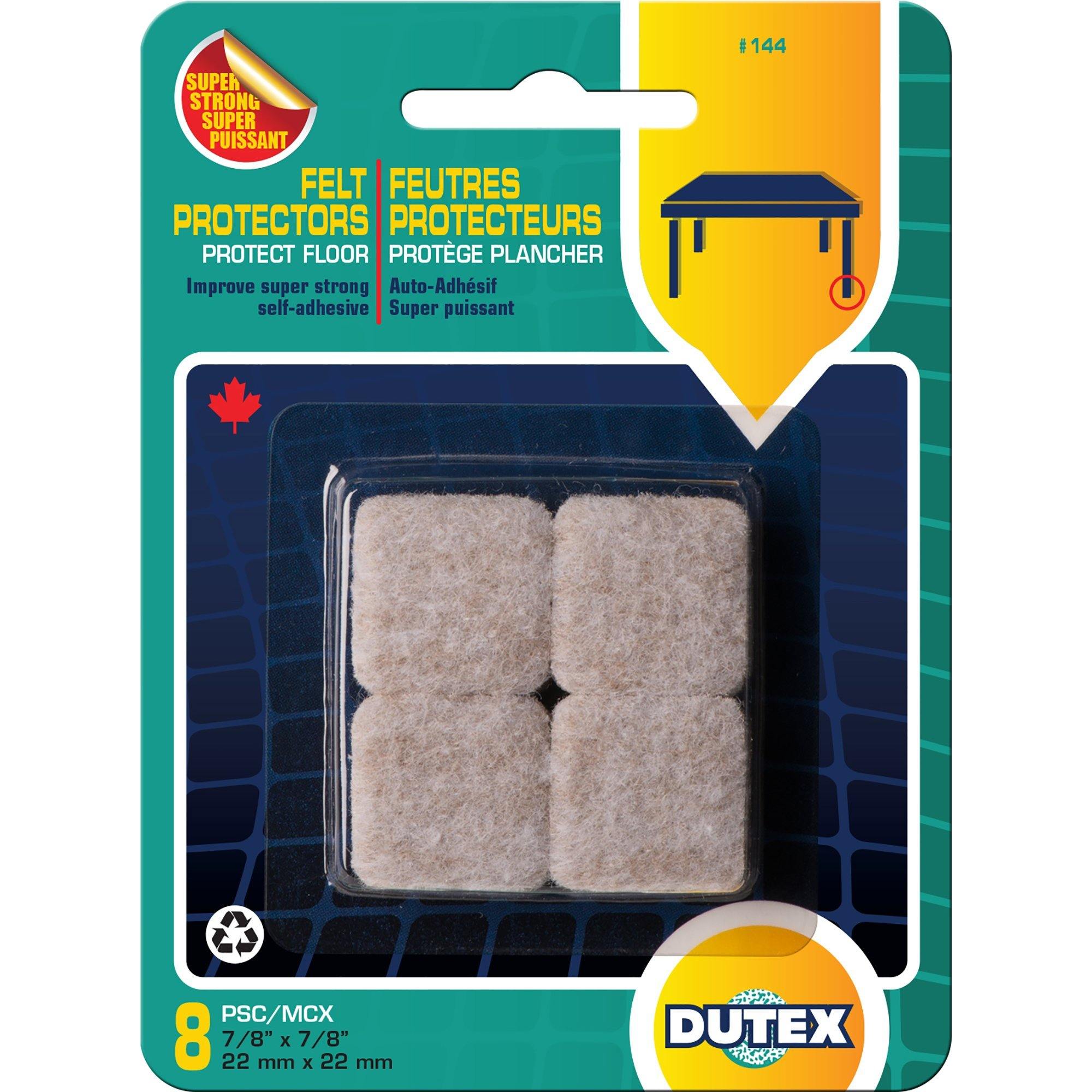 8 Felt Protectors For Floor Super Strong Self-Adhesive Diameter 7/8"X 7/8" - Dollar Max Dépôt