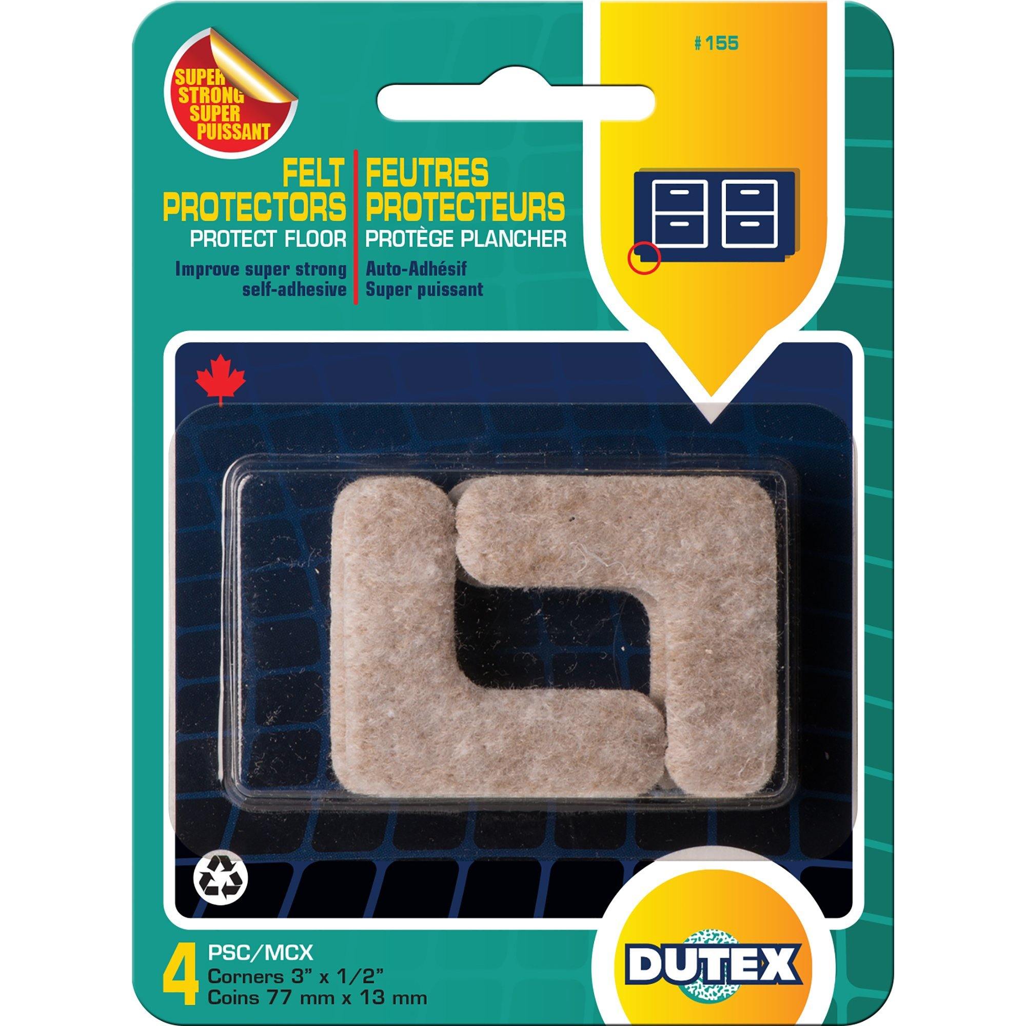 4 Corners Felt Protectors For Floor Super Strong Self-Adhesive Diameter 3 X 1/2" - Dollar Max Dépôt