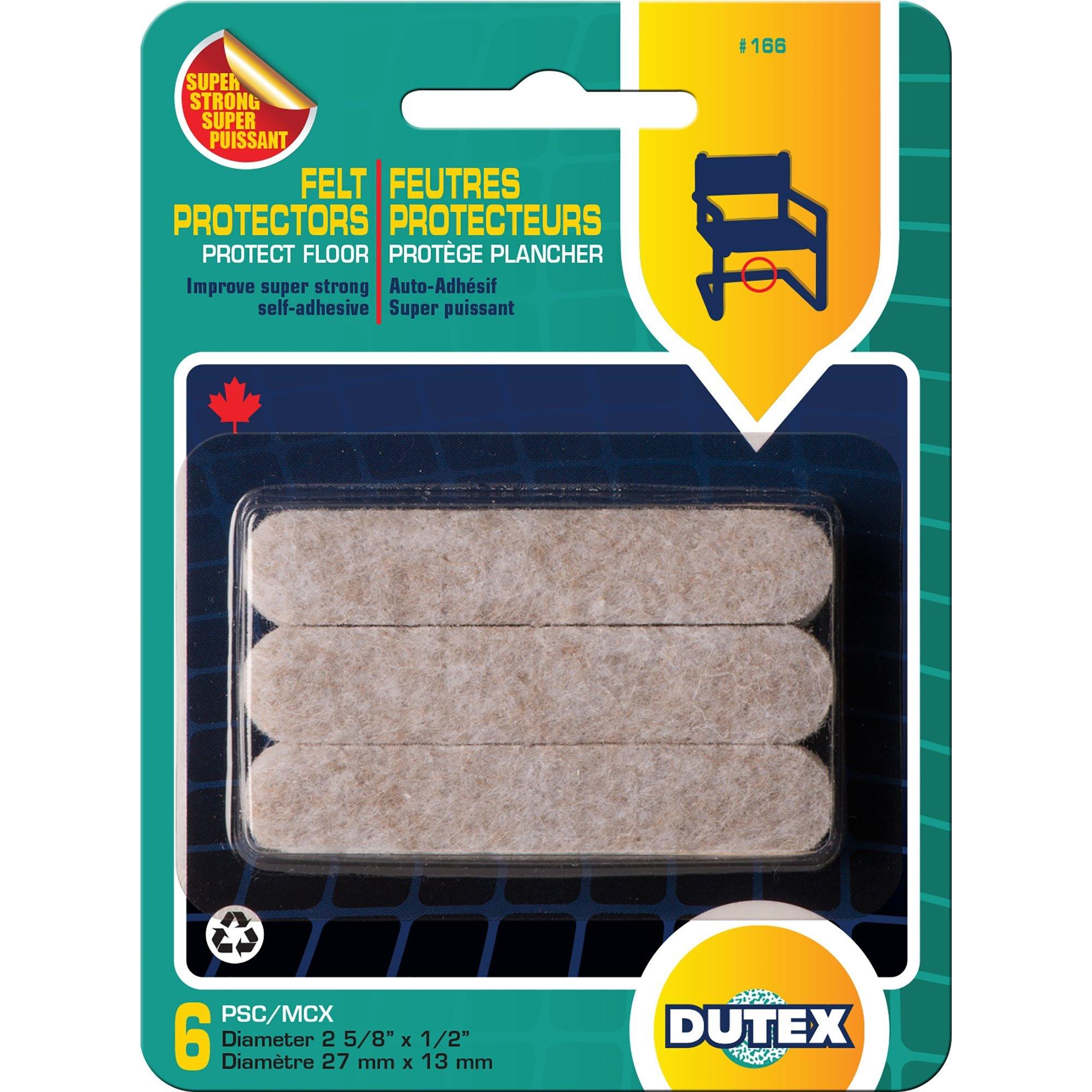 6 Felt Protectors For Floor Super Strong Self-Adhesive Diameter 2 5/8"X 1/2" - Dollar Max Dépôt