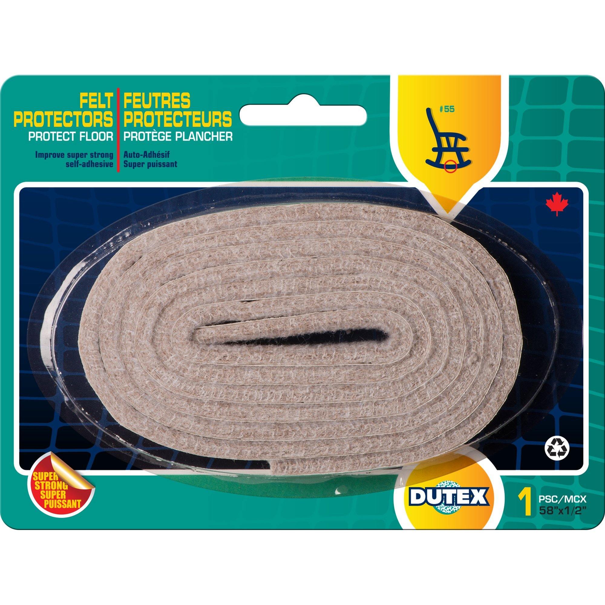 Felt Protectors For Floor Super Strong Self-Adhesive 58" X 1/2" - Dollar Max Dépôt