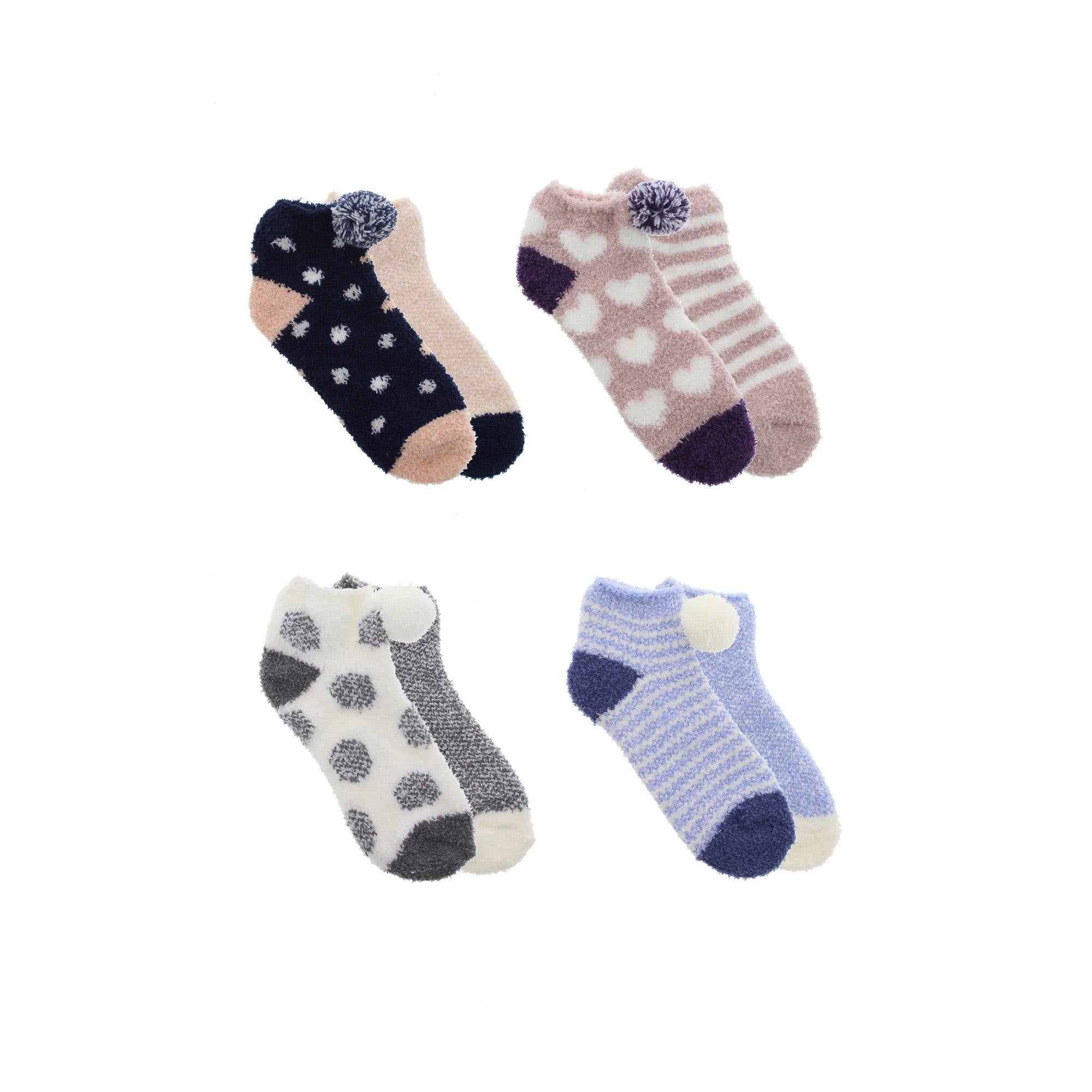 D&Co Ladies 2Pk Softee Ankle Socks 9-11 - Dollar Max Depot