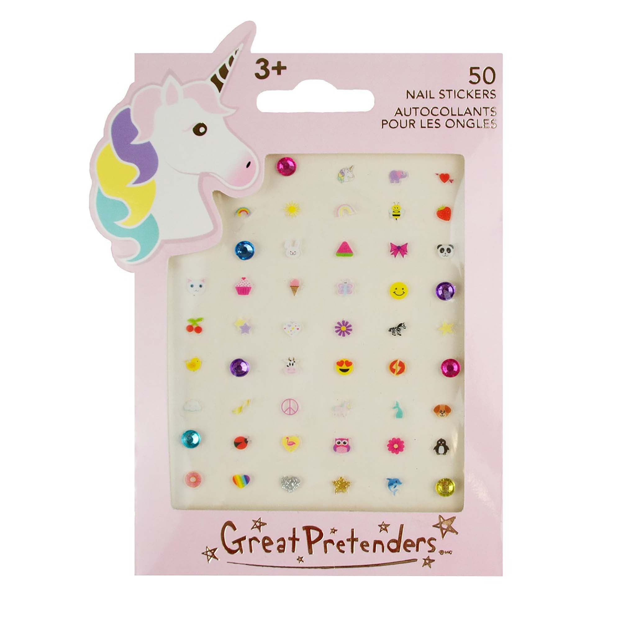 Kid's Jewelry 50 Nail Stickers Unicorn