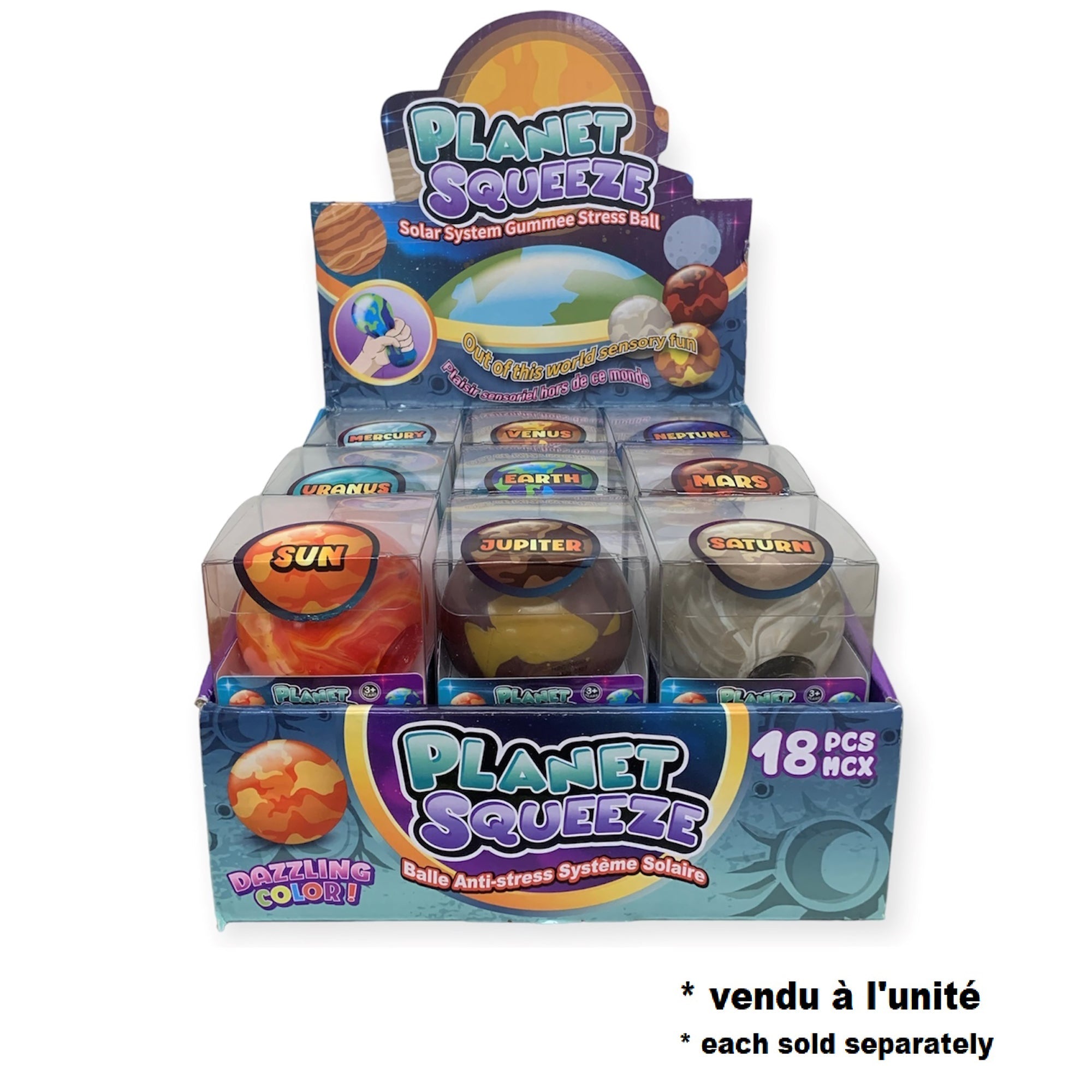 Planet Squeeze Ball 2.25in 3+
