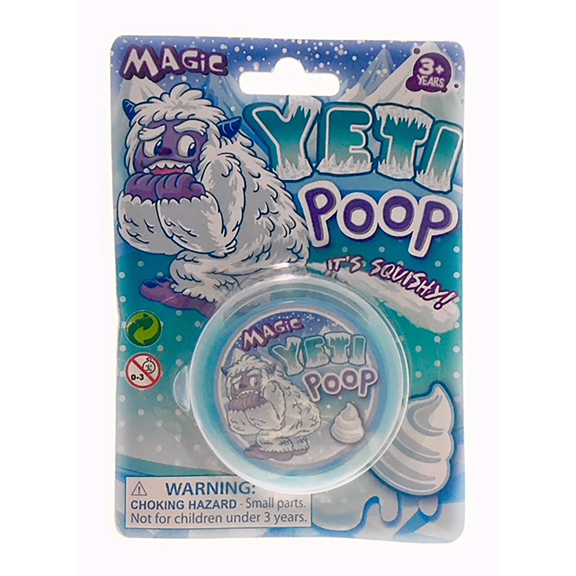 Squishy Yeti Poop 2.5x0.75in Jar 3+