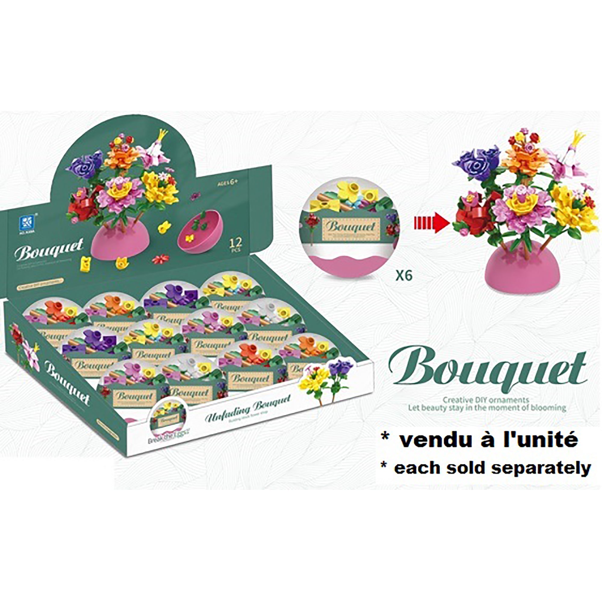 Bouquet Building Blocks 2.5in Capsule 6+