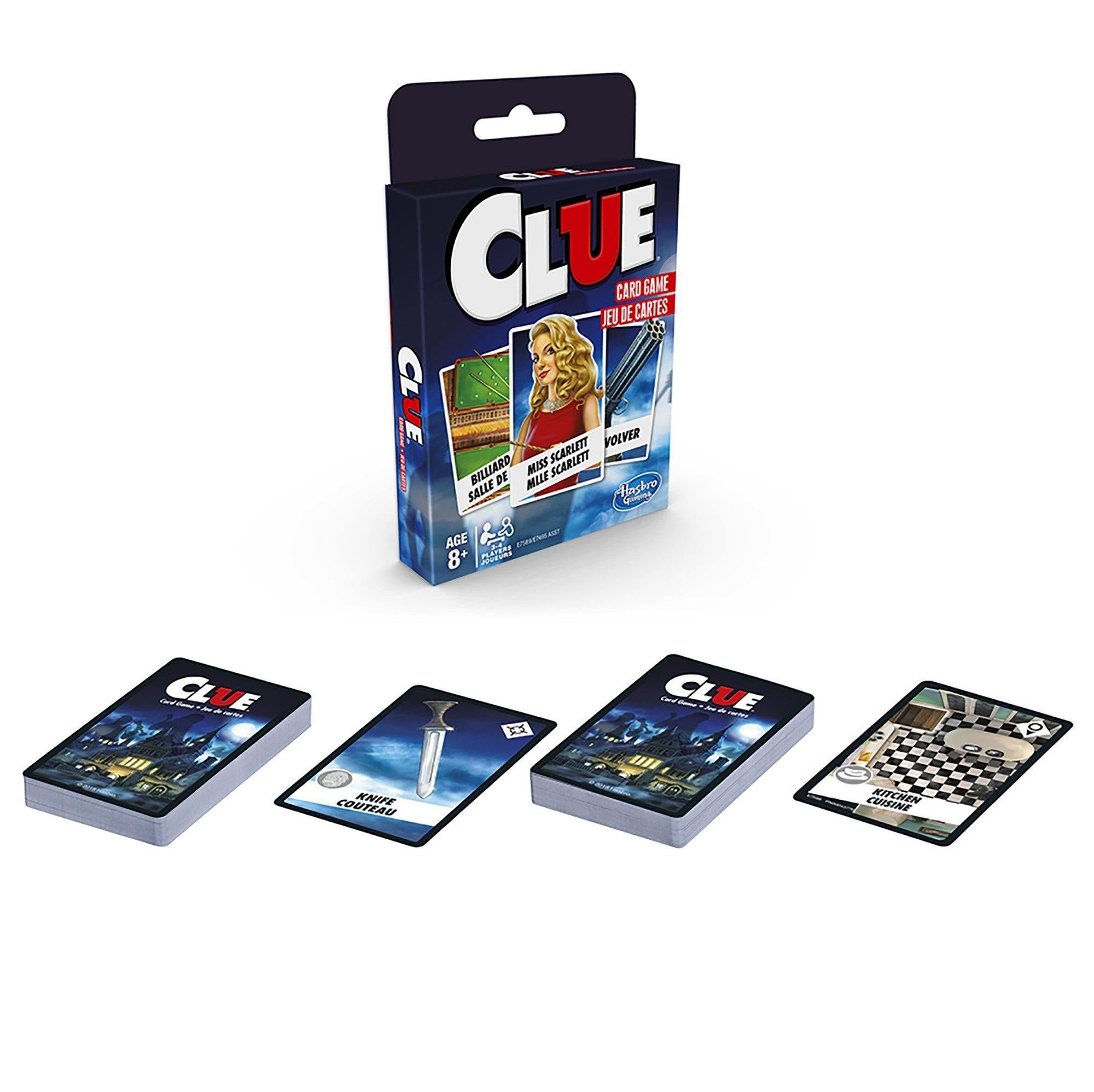 Classic Card Game - Clue Bilingual Version - Hasbro Boardgame - Dollar Max Depot