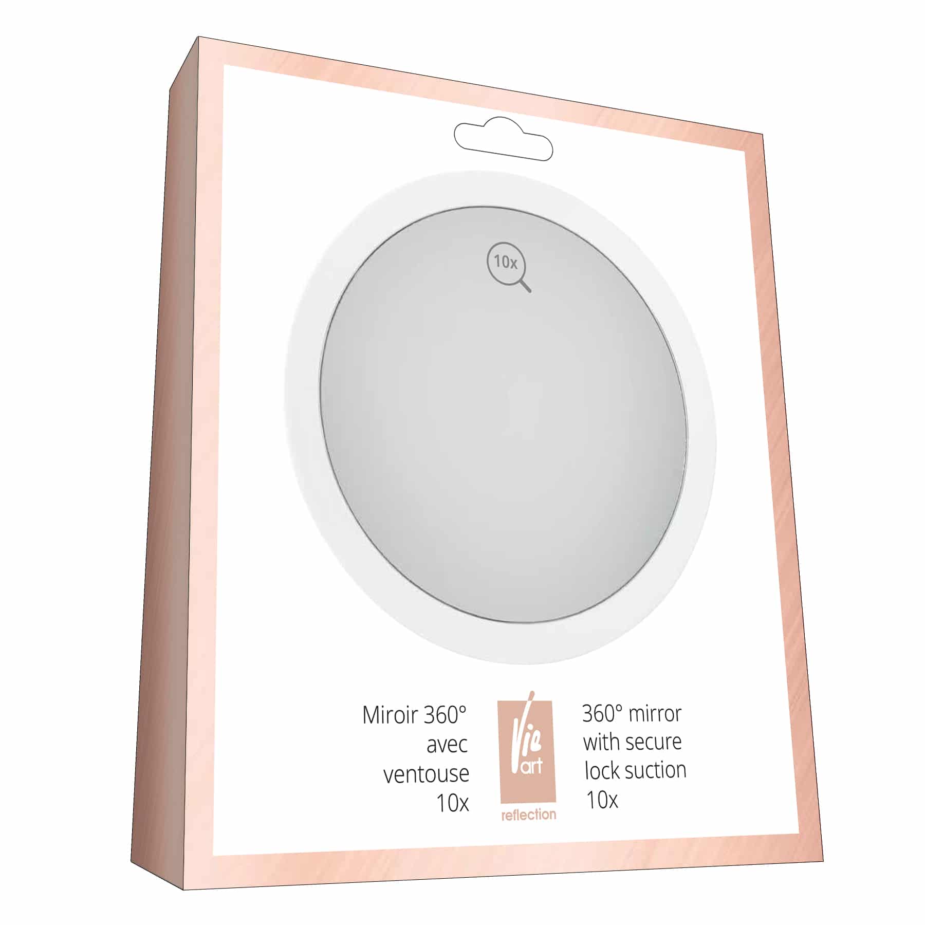 Vie Art Mirror with Secure Lock Suction 360 degre 7.4in