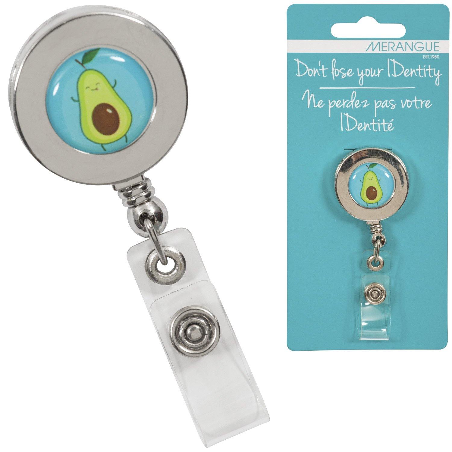 Silver Badge Reel With Avocado - Dollar Max Dépôt