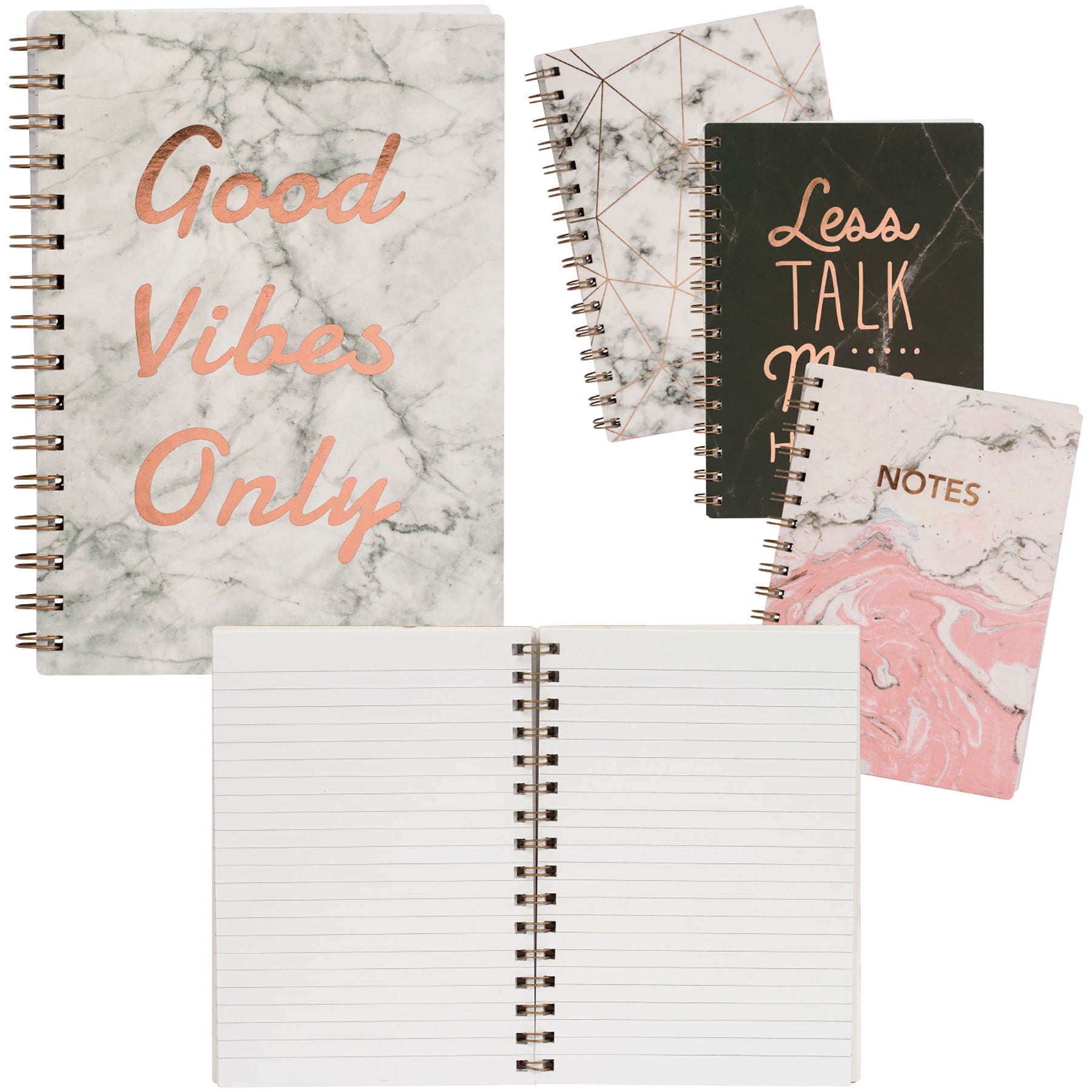 Merangue Spiral Notebook Lined 192 Pages 6x8in