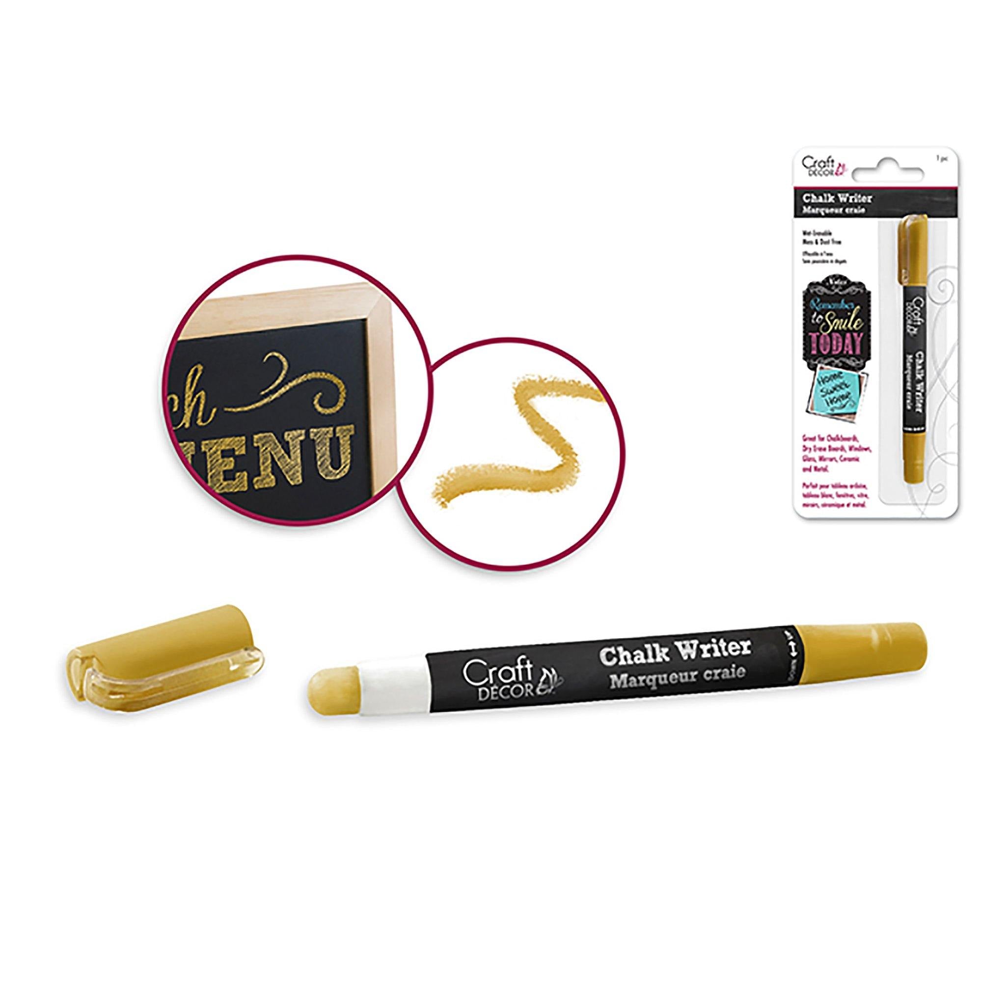Gold Craft Decor: Chalk Writer Blister-Carded - Dollar Max Dépôt