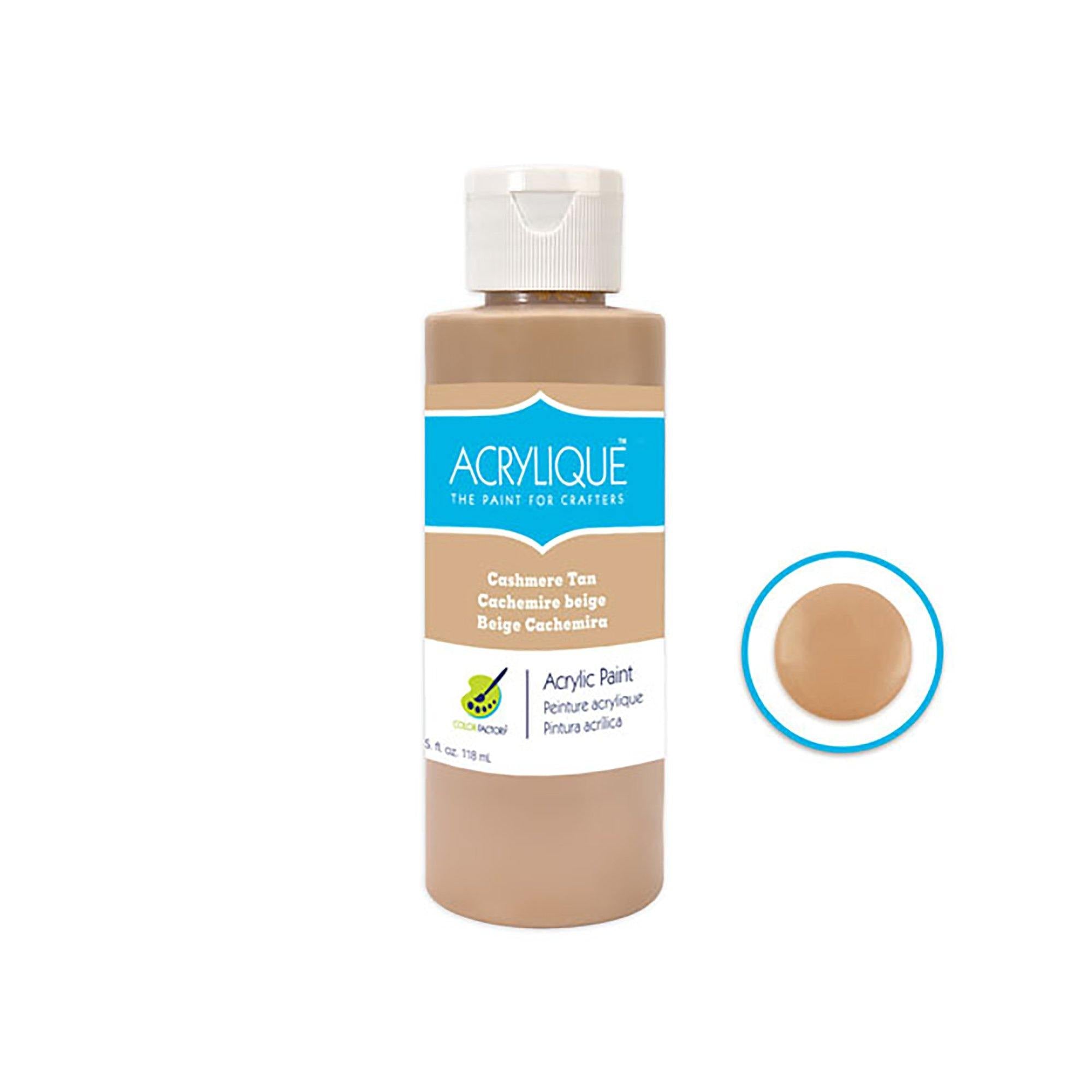 160 Cashmere Tan Color Factory: 4Oz Acrylique Paint For Crafter'S - Dollar Max Dépôt