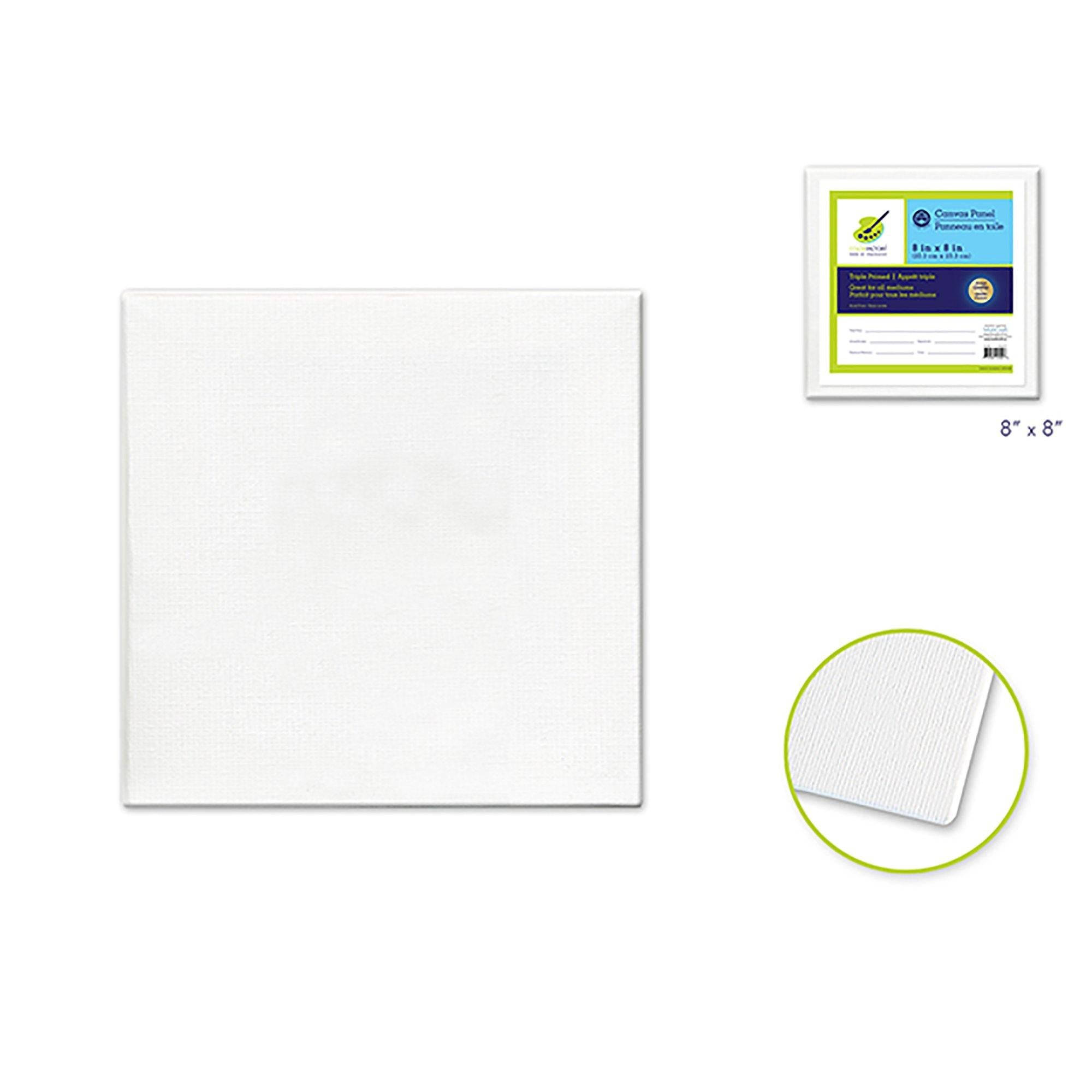 Canvas Panels Primed: 8"X8" Artist Quality Painting Canvas - Dollar Max Dépôt