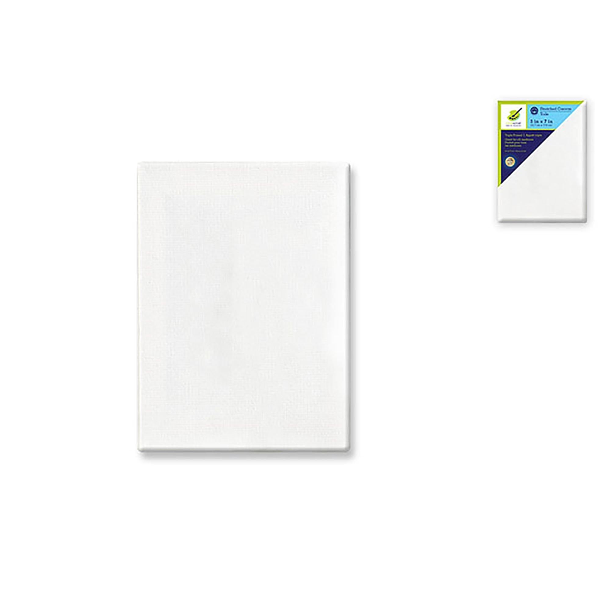 Stretch Artist Canvas: Rect. 5"X7" Primed Back-Stapled Painting Canvas - Dollar Max Dépôt