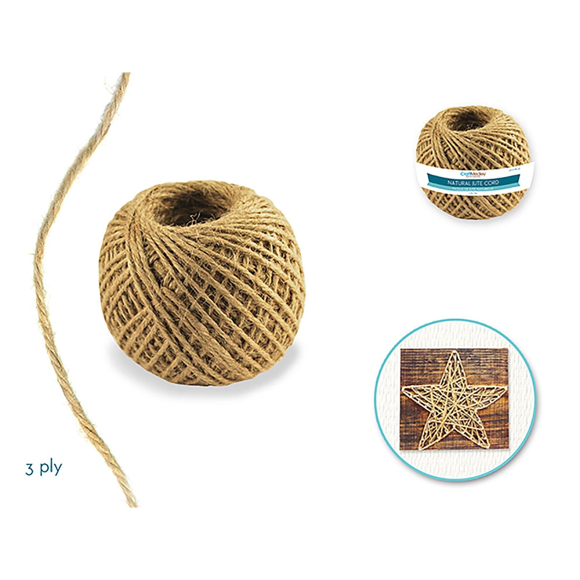 Craft Medley: 3Ply Natural Jute Cord 80G - Dollar Max Dépôt