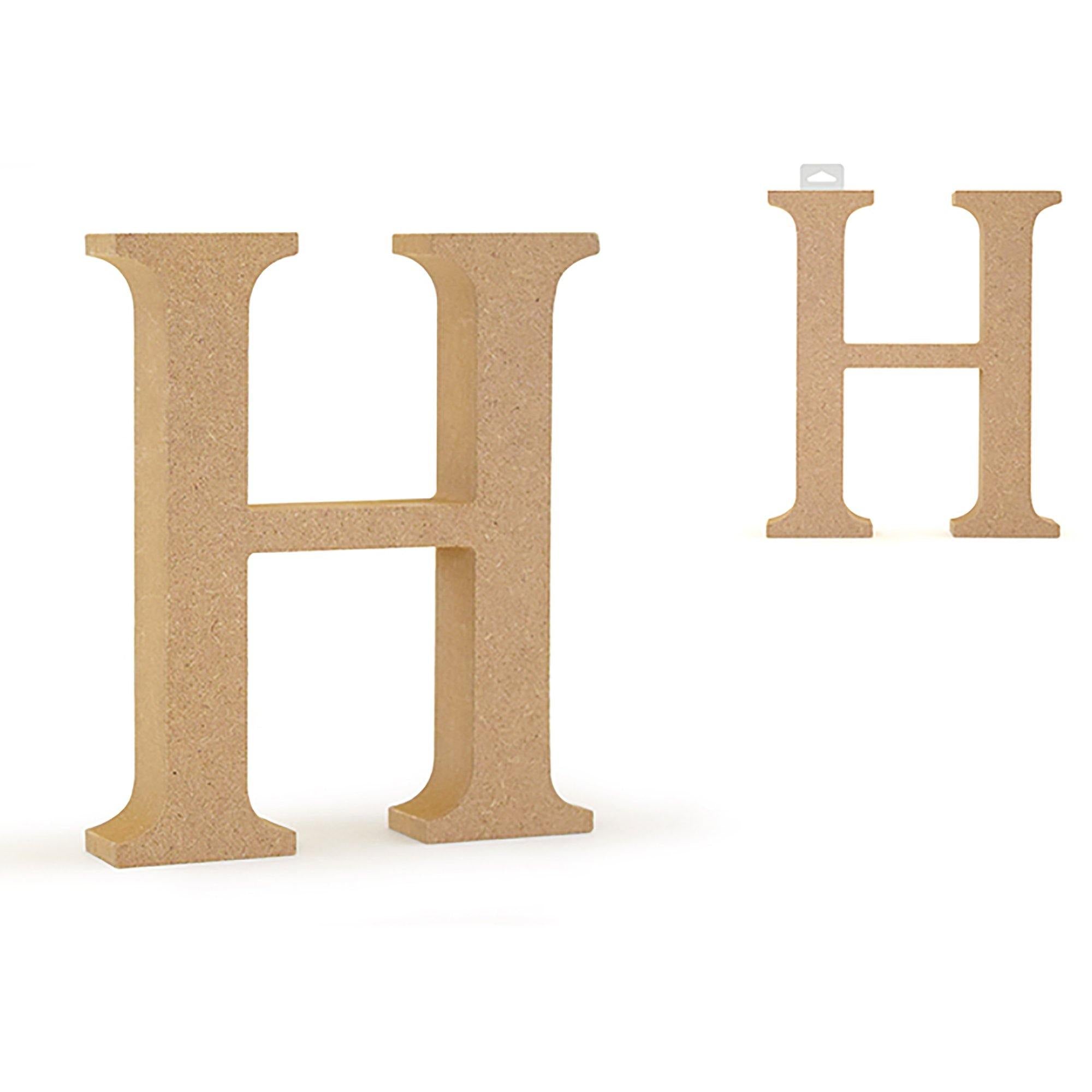 Hwood Letters: 5 1/8" Mdf Standing - Dollar Max Dépôt