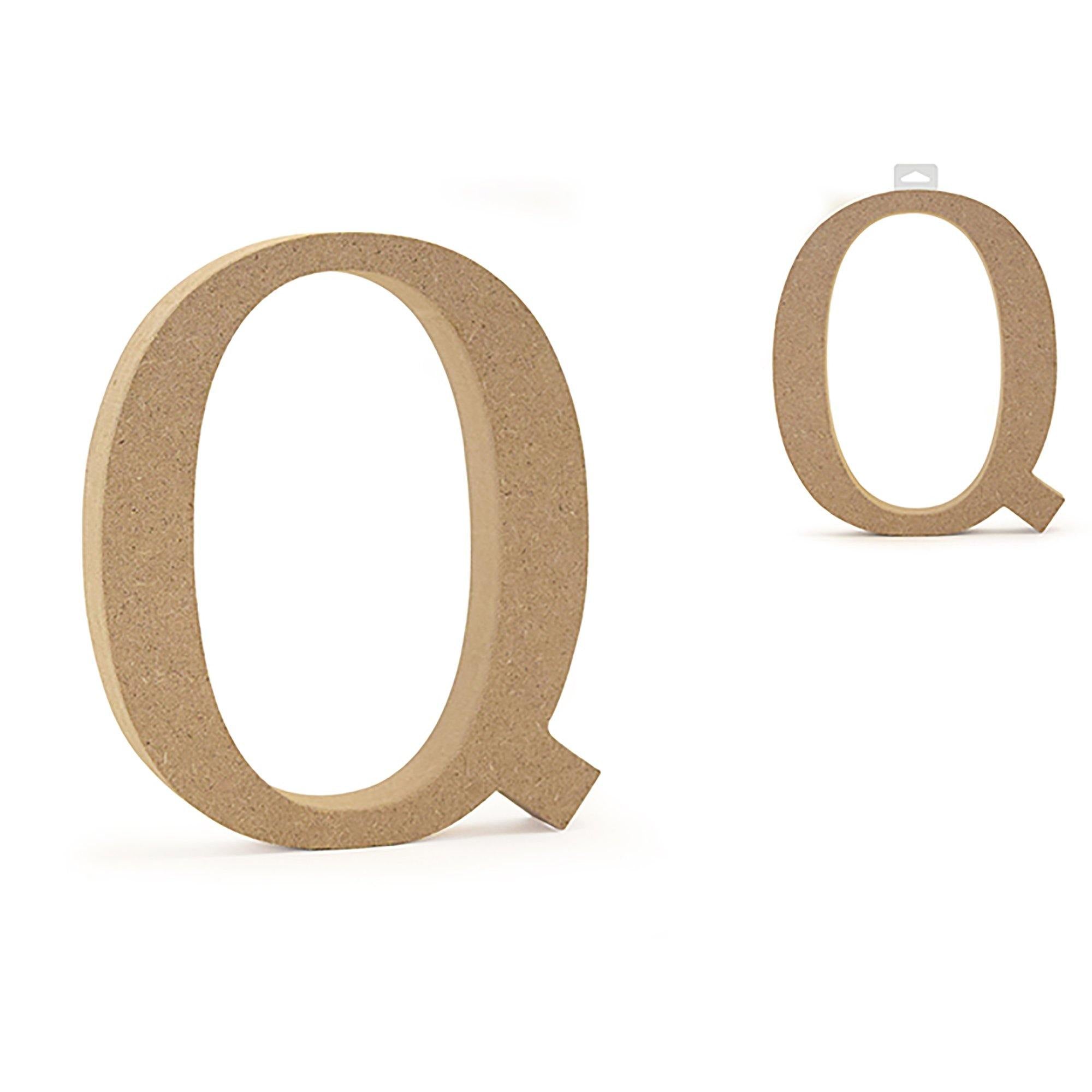 Qwood Letters: 5 1/8" Mdf Standing - Dollar Max Dépôt