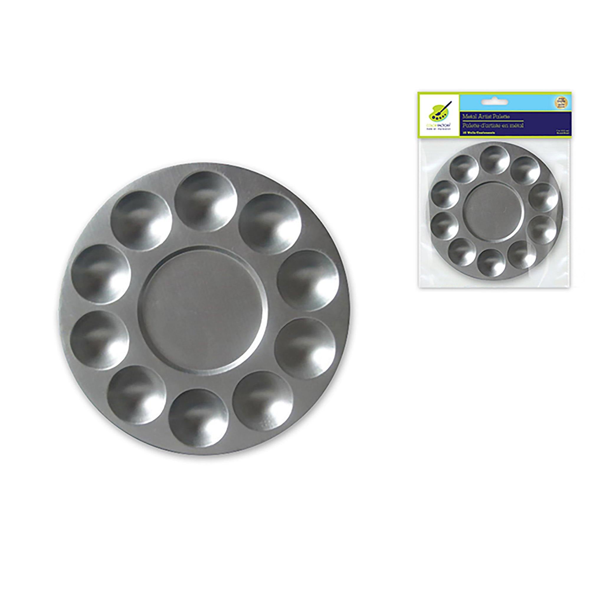 Color Factory Paint Palette: 7" Metal Round 10-Well - Dollar Max Dépôt