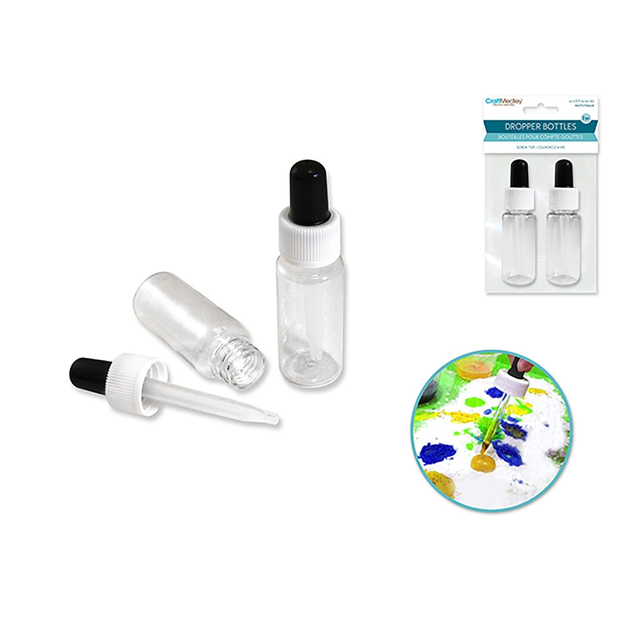 Plastic Bottles: 20Ml Dropper Bottle 2/Pk Screw-Top - Dollar Max Dépôt