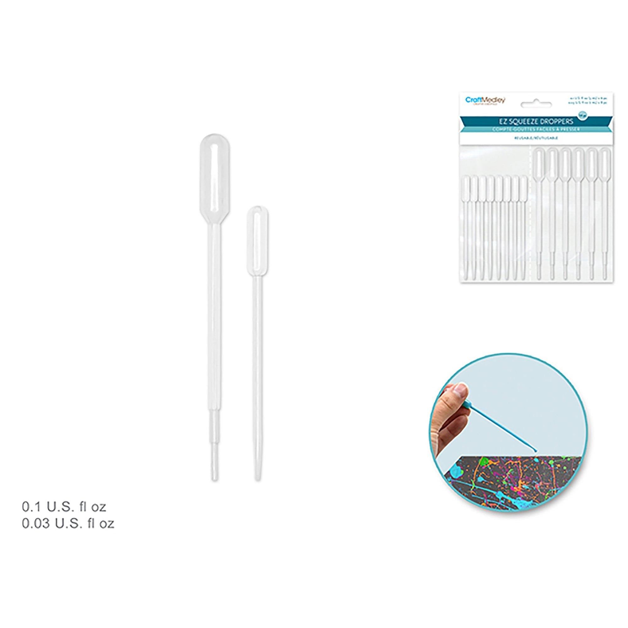 Plastic Bottles: Squeezable Droppers 3Ml X6 +1Ml X8 14/Pk - Dollar Max Dépôt