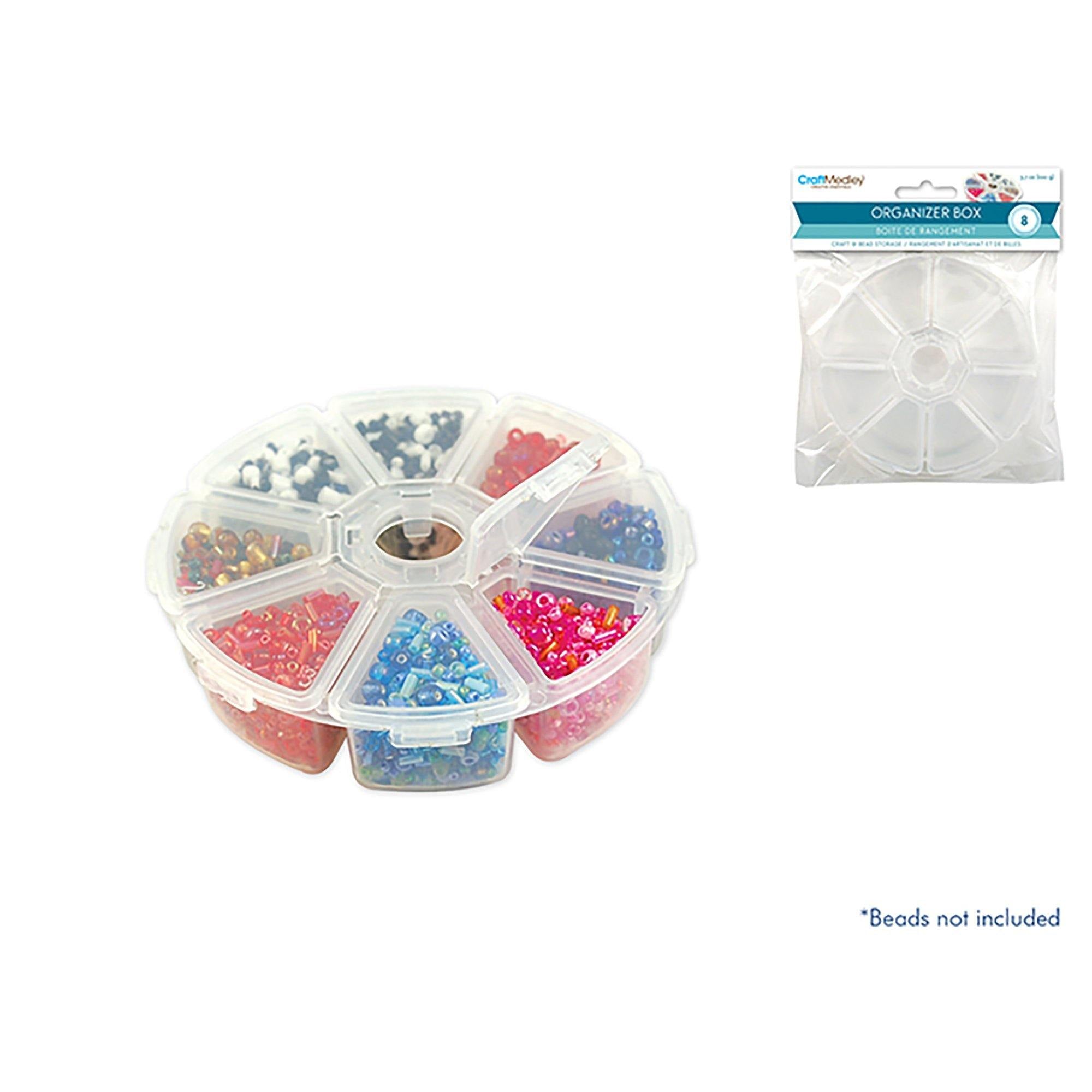 Craft / Bead Storage : 4" Organizer Box X8 - Dollar Max Dépôt